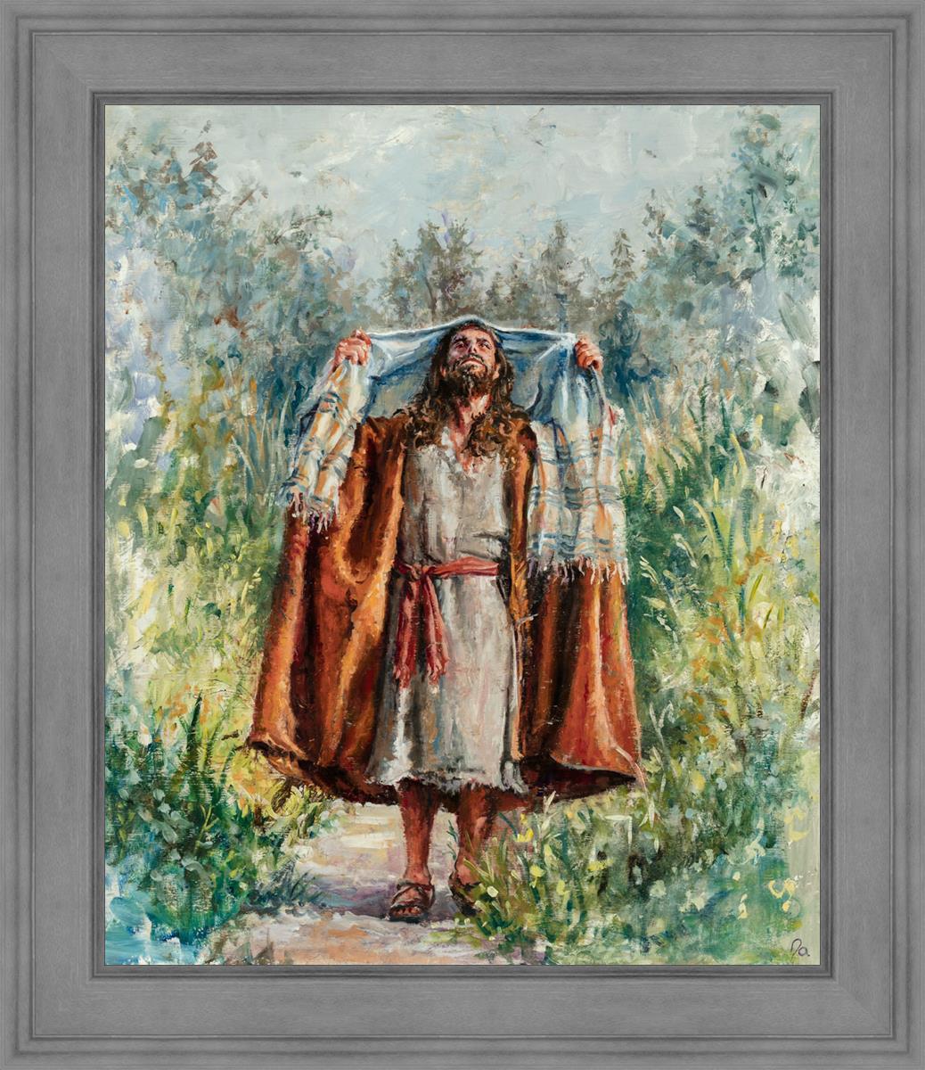 Jesus in the Wilderness - Religious Wall Art for Home & Church Decor - Inspirational Christian Gift for Prayer & Meditation Spaces