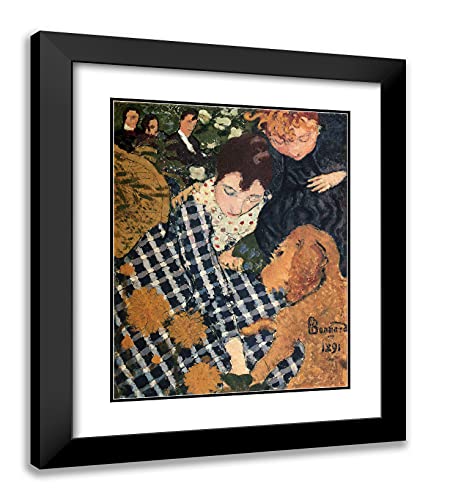 Black Modern Wood Frame with Double Matting