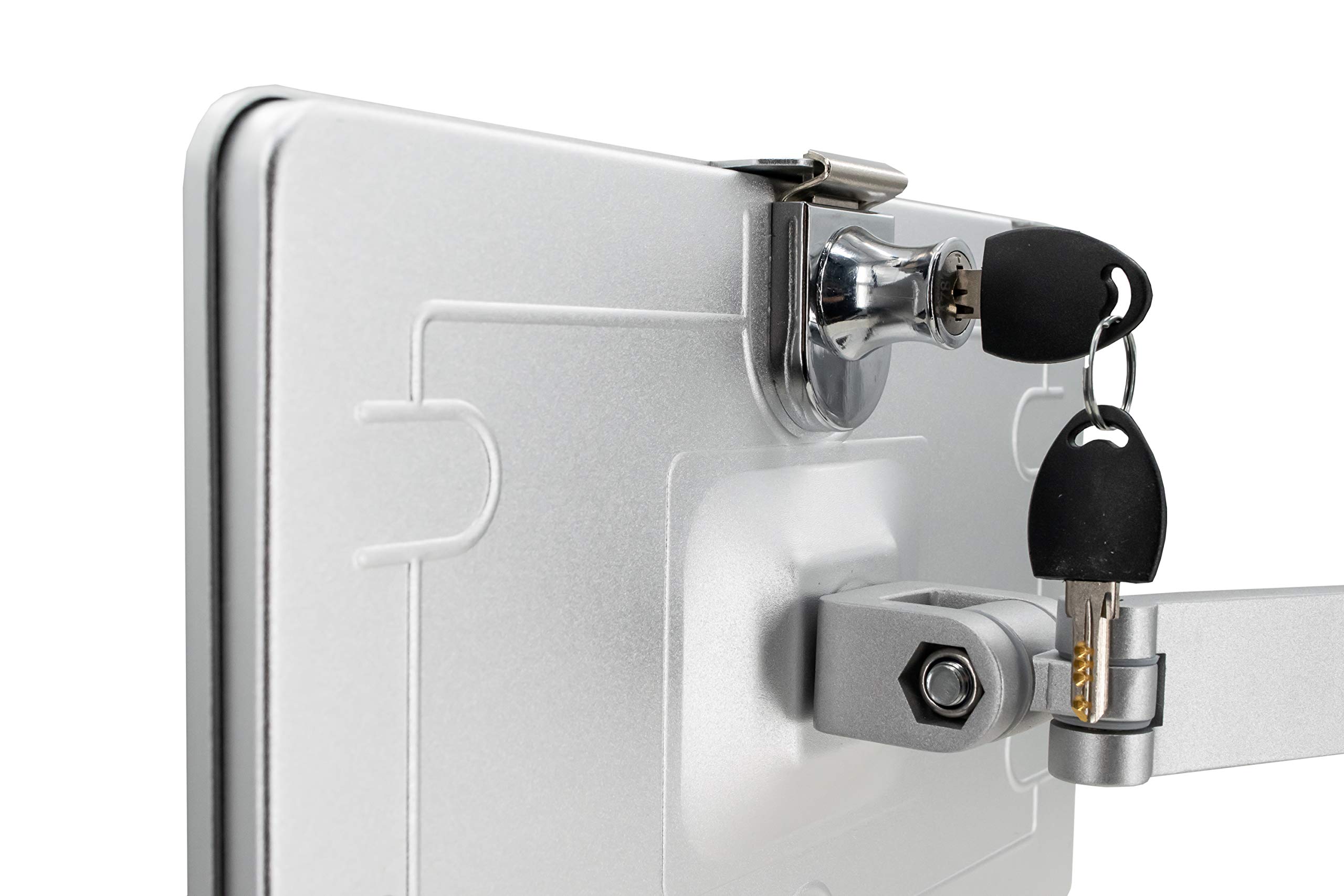 Secure Wall Mount for iPad Air 3/Pro 10.5/7th & 8th Gen - Adjustable Articulating Stand with Locking Enclosure | Ideal for Retail, Restaurant & Home Security Display