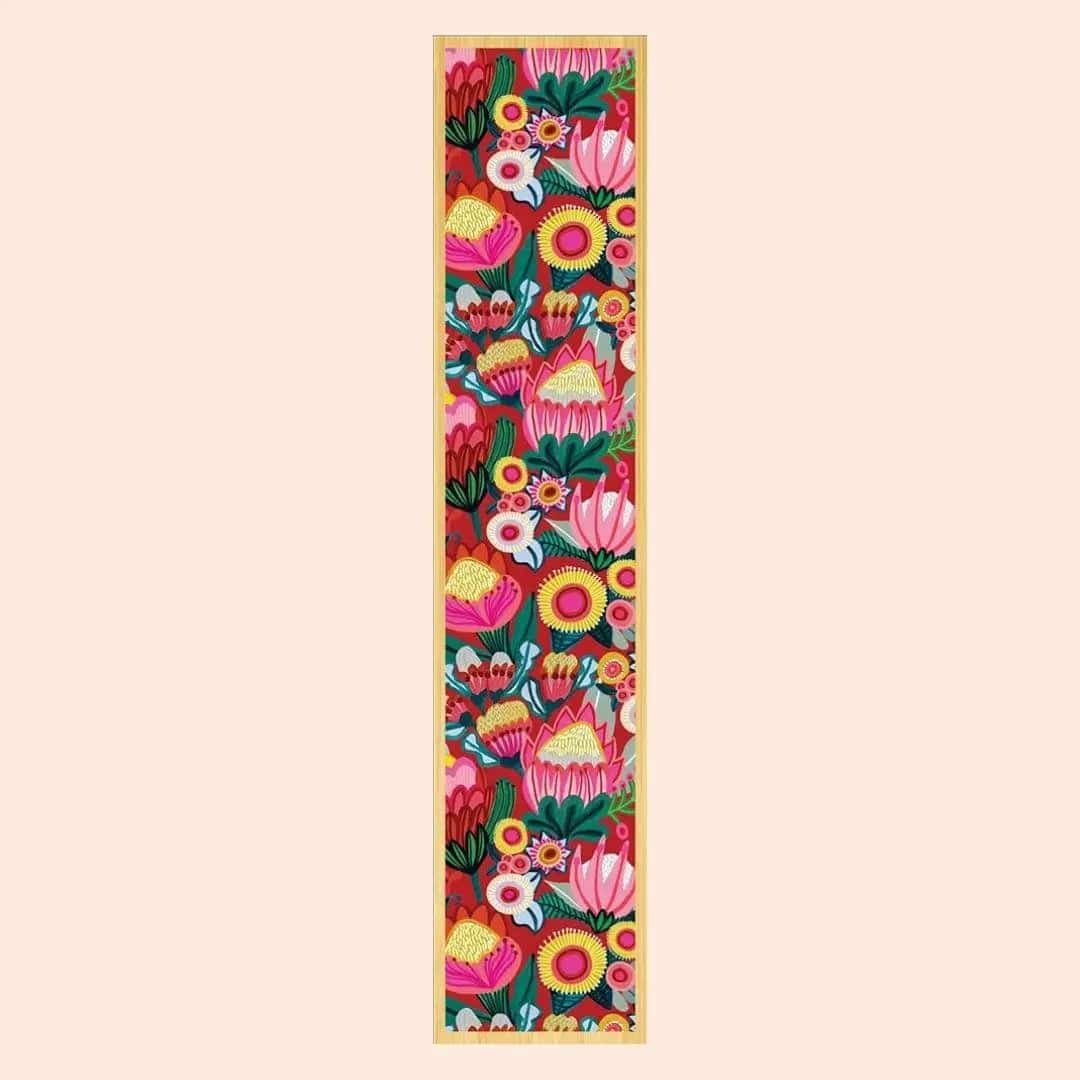 Handmade Australian Wooden Bookmark - Flowers of Oz Design - Perfect for Book Lovers & Gifts - Ideal for Reading, Journaling & Book Clubs