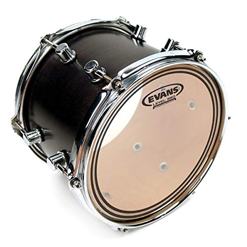 Evans EC2S Clear 16 Inch Tom Drumhead - Premium Drum Heads for Professional Drummers | Perfect for Live Performances & Studio Recording