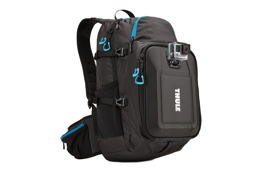 Thule Legend Waterproof Backpack for GoPro Cameras - Durable Black Hiking & Travel Backpack for Adventure Photography & Outdoor Activities