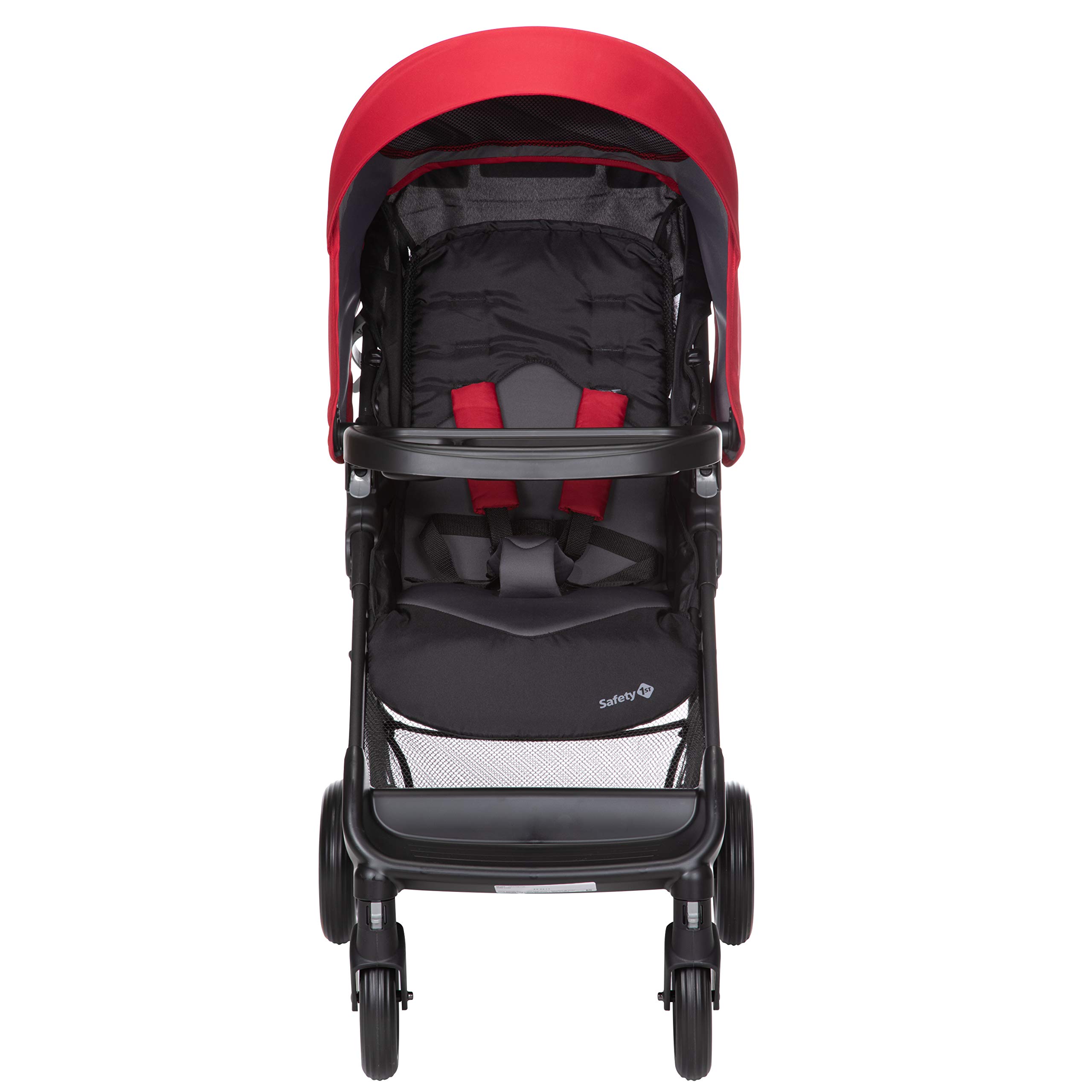 Safety 1st Smooth Ride Travel System Stroller & OnBoard™ FLX Car Seat Combo - Lightweight Infant Stroller with Car Seat for Newborns, Black Cherry | Perfect for Travel, Shopping & Daily Outings