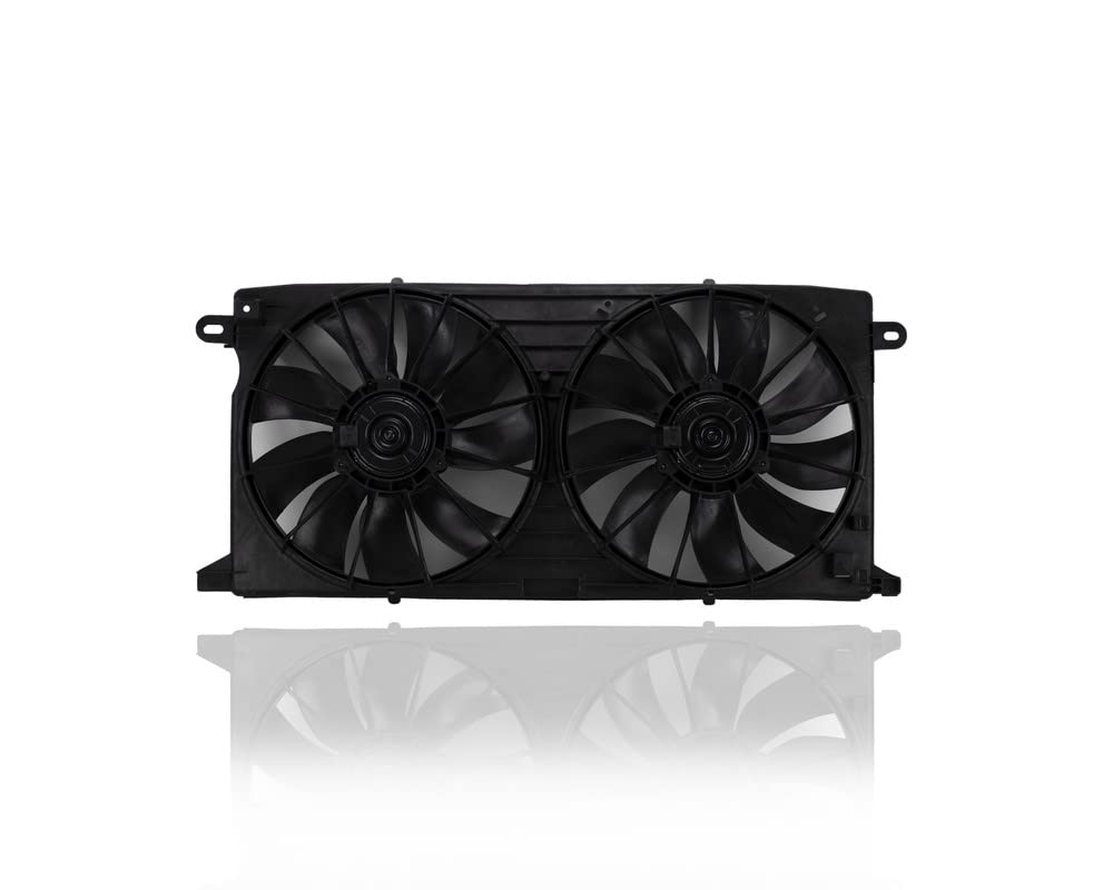 Dual Radiator and Condenser Fan Assembly Replacement for 2000-2005 Cadillac DeVille, 2001-2003 Oldsmobile Aurora V8, 2000-2005 Pontiac Bonneville GXP - OEM 12494766 - Perfect for Cooling System Repair & Maintenance