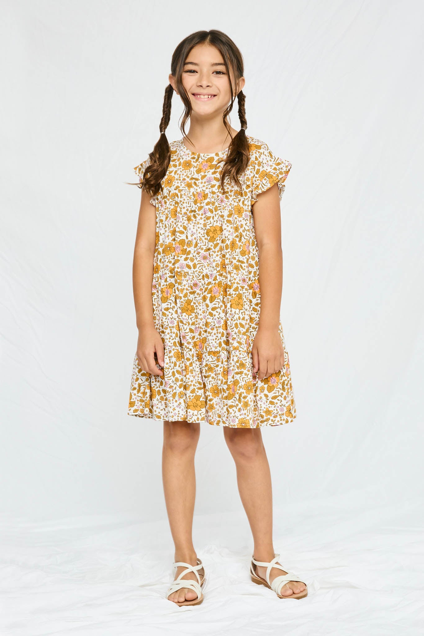 Floral Ruffle Dress for Women - Boho Chic Summer Dress with Ditsy Print - Perfect for Beach Vacations, Garden Parties & Date Nights