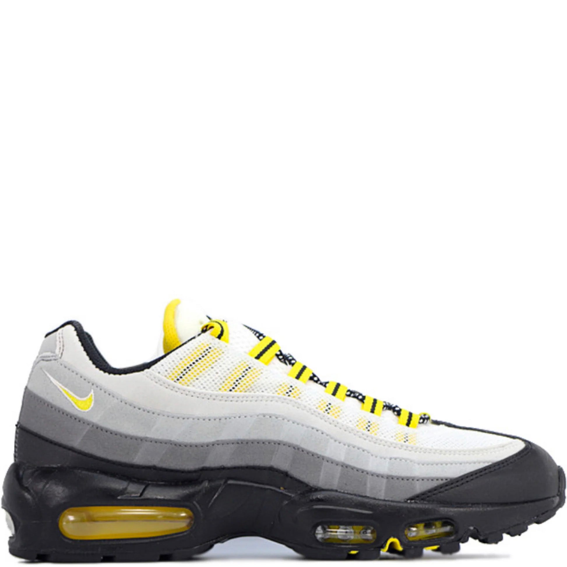 Nike Air Max 95 Running Shoes - Anthracite & Yellow Colorway - Men's Athletic Sneakers for Jogging, Gym Workouts & Casual Streetwear