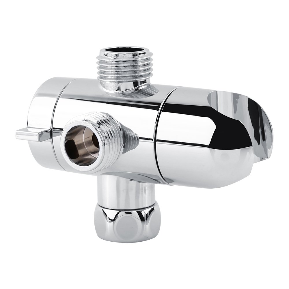 3-Way Shower Head Diverter Valve - Brass Shower Arm Diverter for Multiple Shower Heads - Perfect for Bathroom Renovation & Spa-Like Shower Experience
