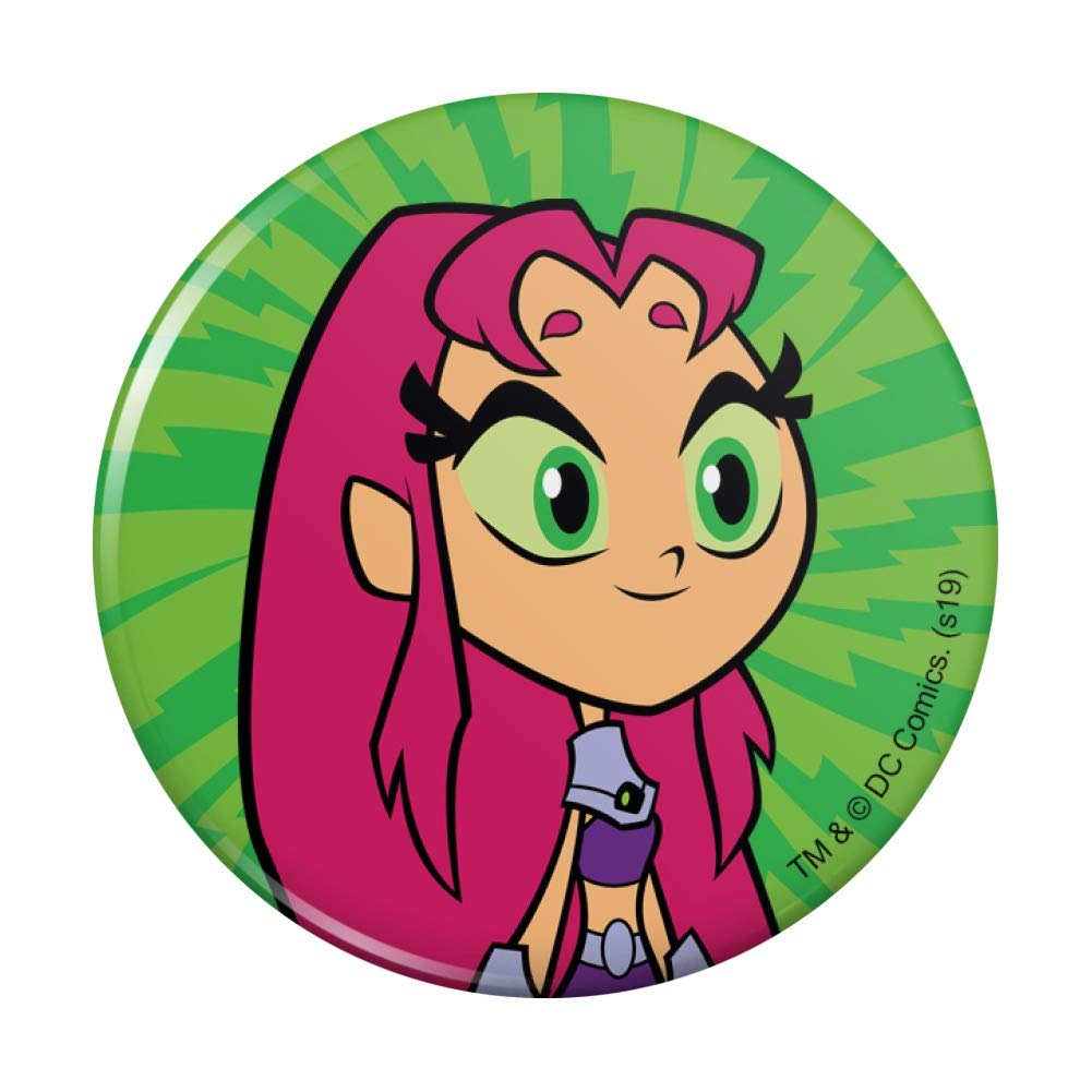 Teen Titans Go! Starfire Kitchen Refrigerator Locker Button Magnet - Fun Cartoon Character Decorative Fridge Magnet for Home, Office & School Locker