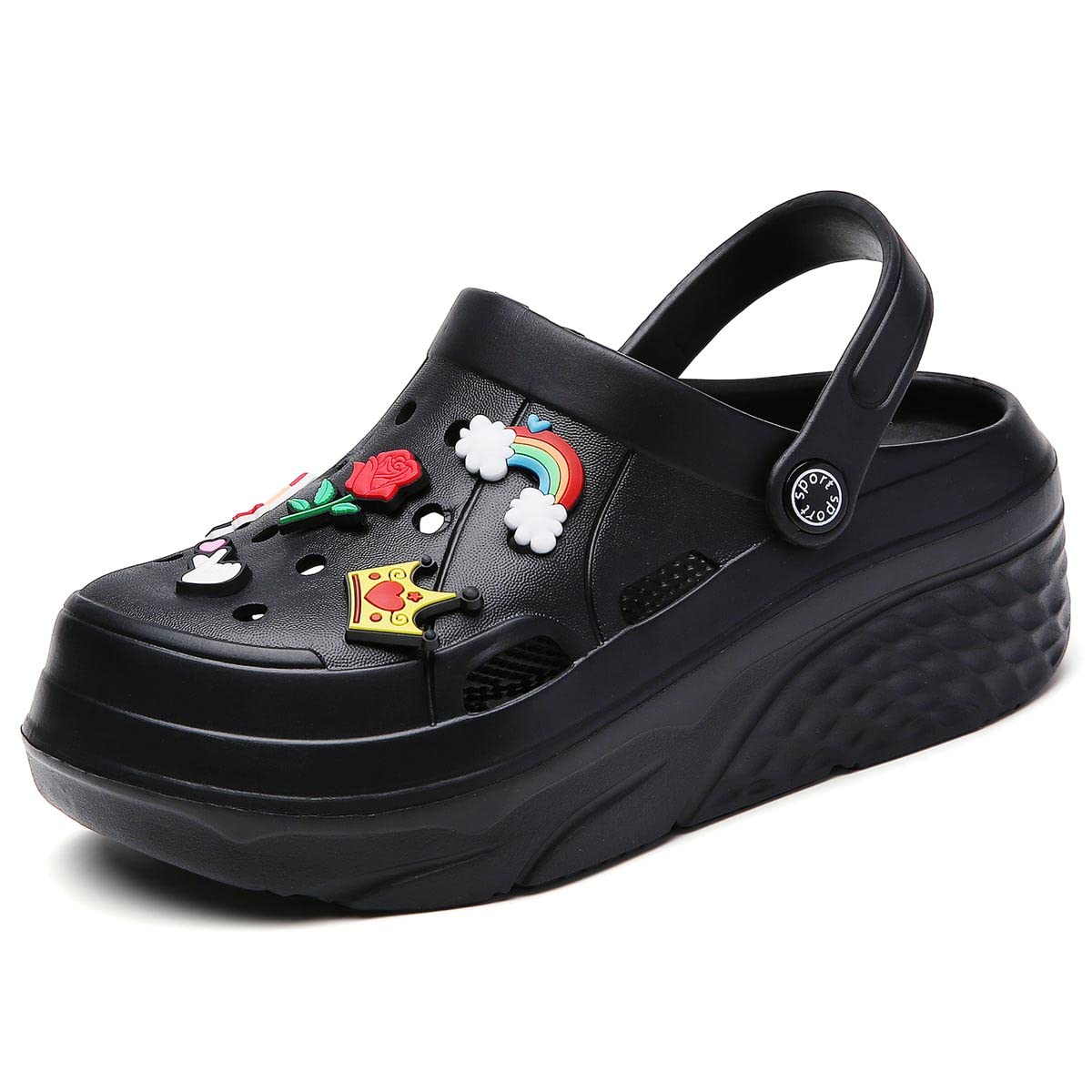 Meidiastra Women's Platform Clogs - Slip-On Slide Wedge Sandals with Arch Support | Comfortable House Slippers & Outdoor Summer Shoes for Women