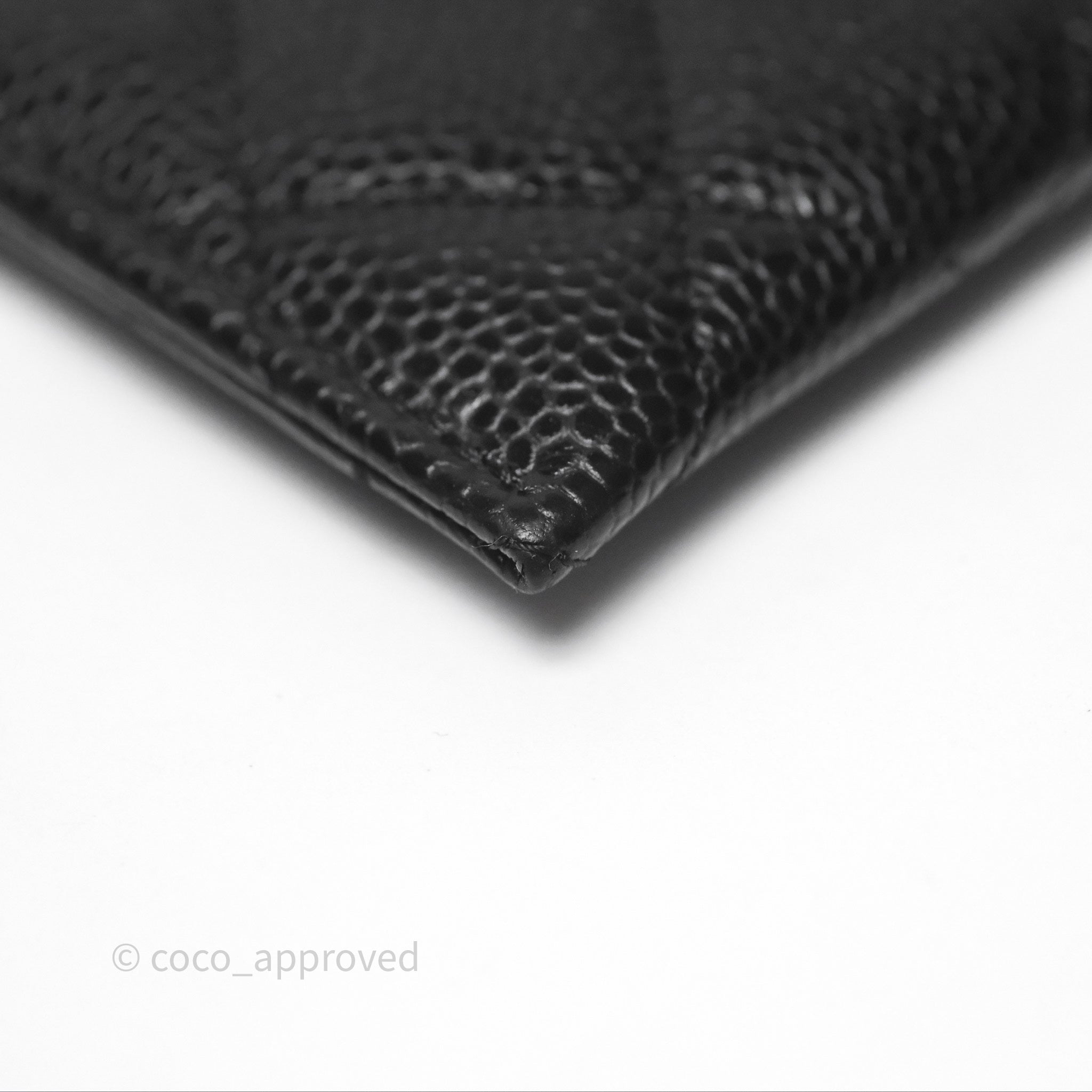 Chanel Classic Flat Card Holder in Black Caviar Leather with Gold Hardware - Perfect for Everyday Use & Luxury Gift Giving