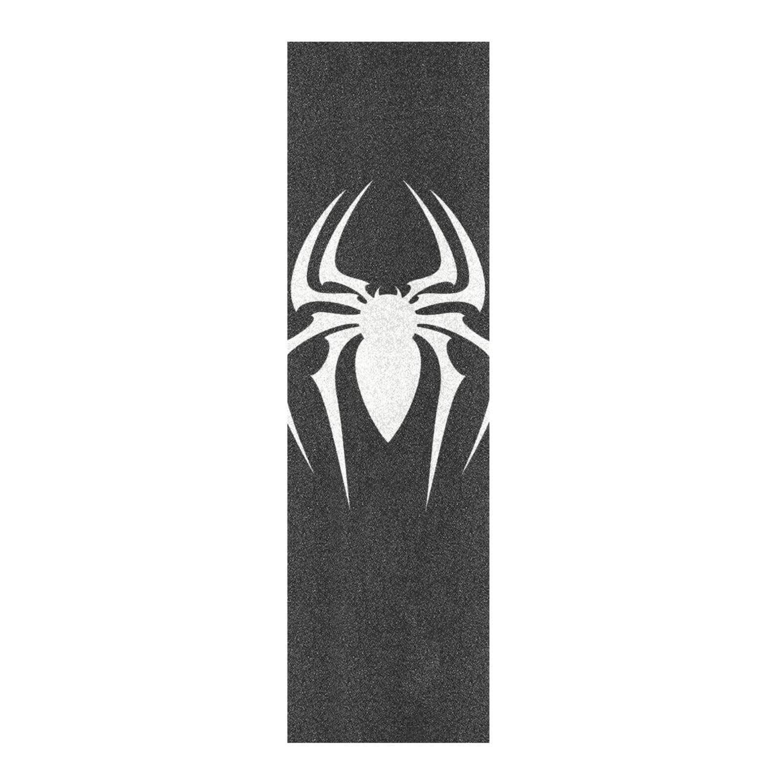 White Spider Non-Slip Skateboard Grip Tape 33x9 Inch - Durable Scooter & Longboard Grip Sheet, Sandpaper for Rollerboard - Perfect for Skateboarding, Scootering, and Longboarding