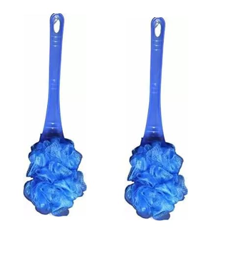 Premium Bath Loofah Sponge with Handle - Exfoliating Shower Puff for Smooth Skin, Set of 1 - Ideal for Daily Shower, Spa & Body Scrub