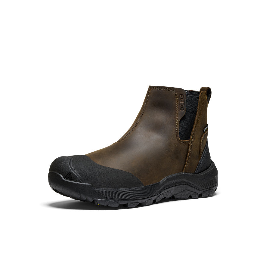Men's Waterproof Chelsea Boots - Revel IV in Canteen/Black | Slip-Resistant Comfort for Outdoor Work & Casual Wear
