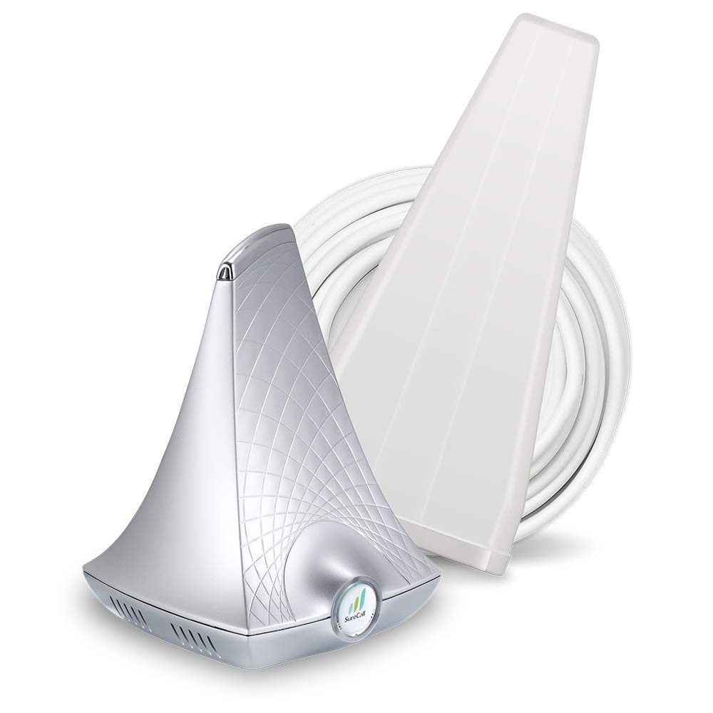 SureCall Flare 3.0 Cell Phone Signal Booster for Home & Office - Yagi Antenna Kit with 3000 sq ft Coverage | Enhances 4G LTE 3G Voice & Data | Easy Installation with Built-in Indoor Antenna | Perfect for Rural Areas, Basements & Large Homes (Renewed)