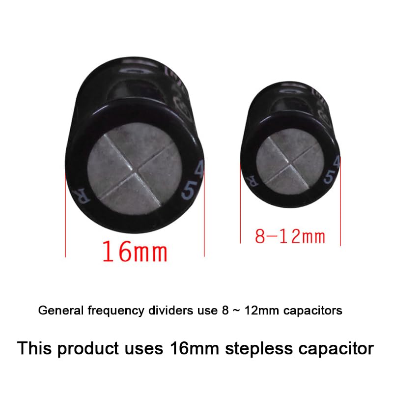 2-Way Speaker Crossover 100W - DriSentri 2-Pack Audio Crossover for Treble & Bass - Frequency Divider for Home Theater & Car Audio Systems