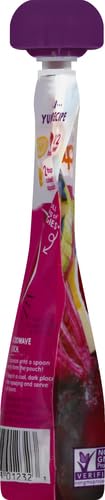 Happy Tot Love My Veggies Stage 4 Organic Baby Food Pouch - Banana Beet Squash & Blueberry Blend (4.22 oz) | USDA Certified Organic Toddler Snacks | Fruit & Vegetable Puree for Kids | Perfect for On-the-Go Meals, Daycare Lunches & Healthy Snacking