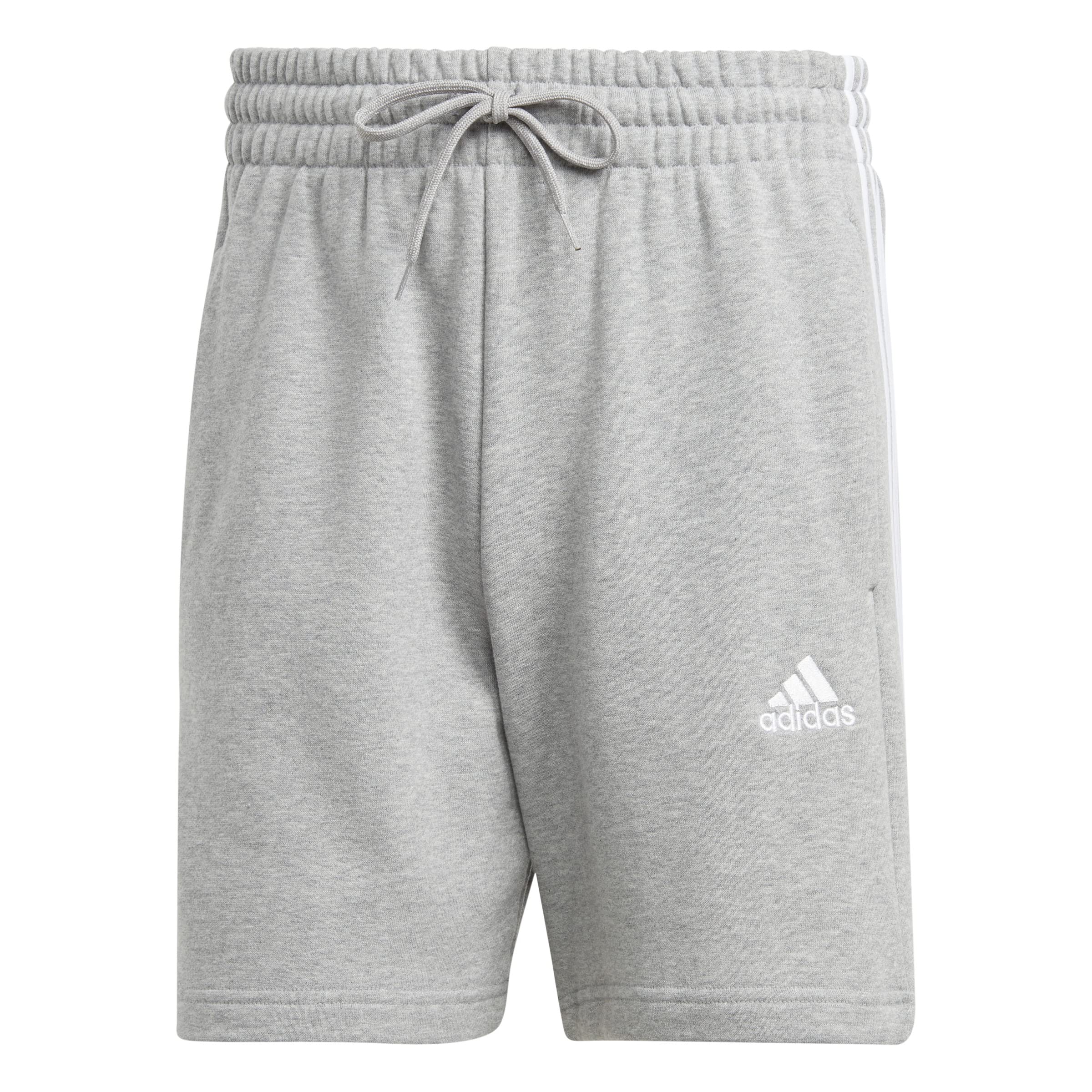 Adidas Essentials French Terry 3-Stripes Men's Shorts - Comfortable Athletic Casual Wear for Gym, Running & Everyday Use