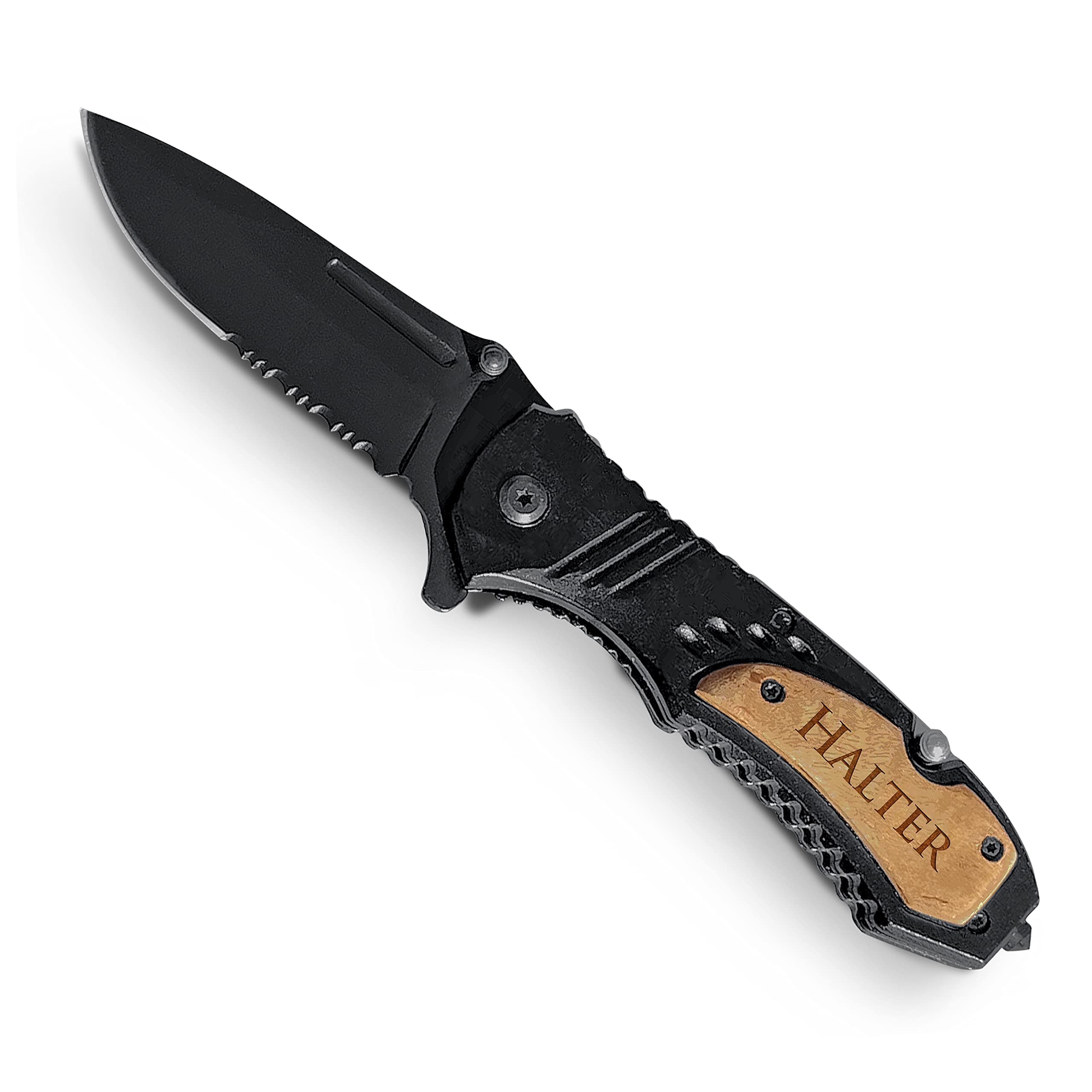 Personalized Engraved Pocket Knife Set of 4 - Unique Groomsmen Gifts for Weddings, Bachelor Parties & Outdoor Adventures
