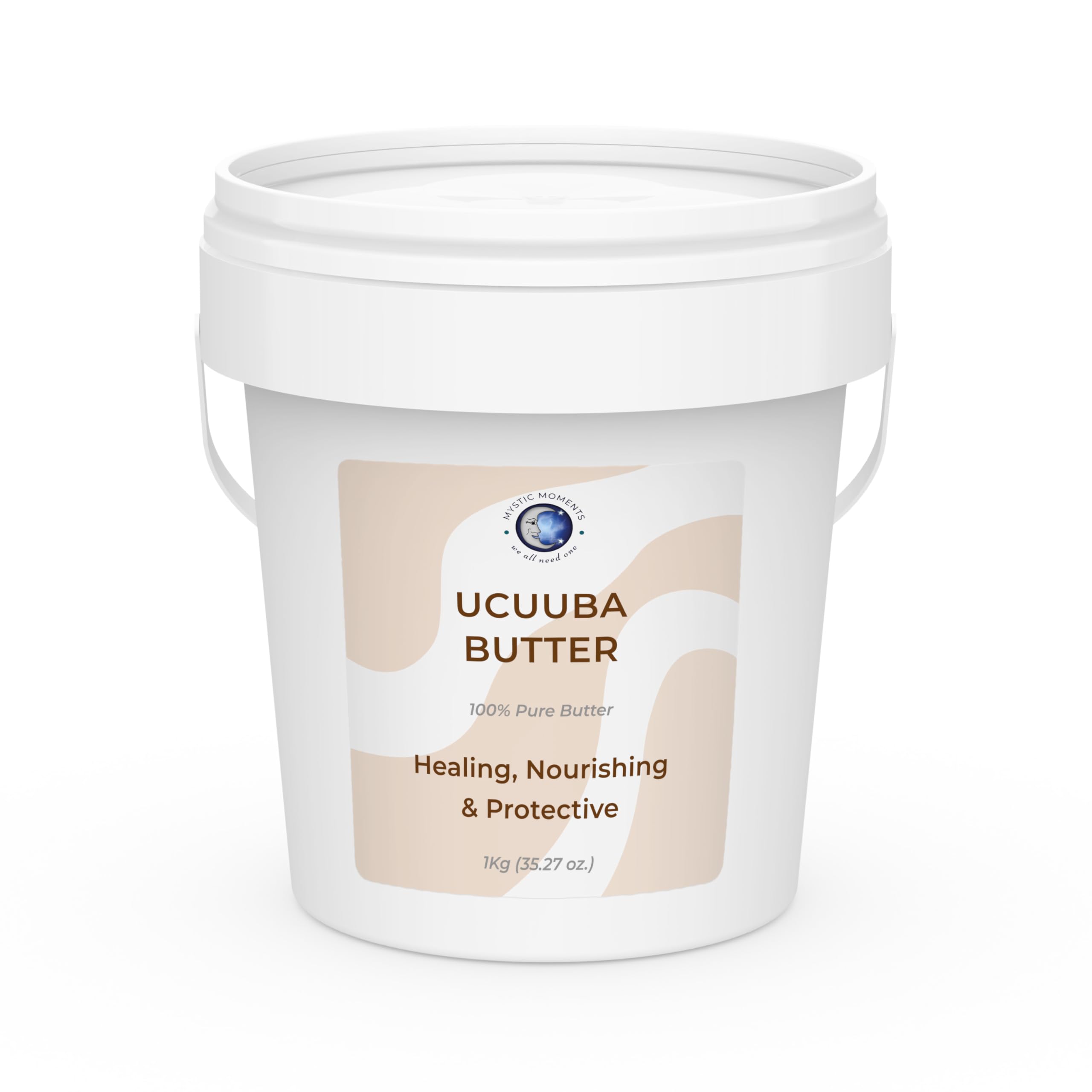 Mystic Moments Ucuuba Virgin Butter 1Kg - 100% Pure, Natural, GMO-Free Cosmetic Butter for Skin & Hair Care | DIY Soap, Lotion & Lip Balm Making
