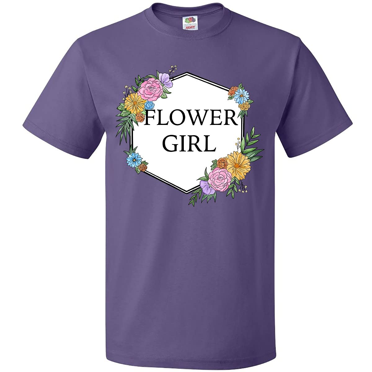 Inktastic Flower Girl T-Shirt for Kids - Cute Floral Graphic Tee for Girls | Perfect for Birthday Parties, Family Photos & Everyday Wear