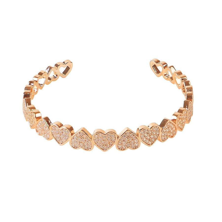 Real Gold Plated Hip Hop Love Bracelet for Men & Women - Perfect for Gifts, Parties & Streetwear Fashion