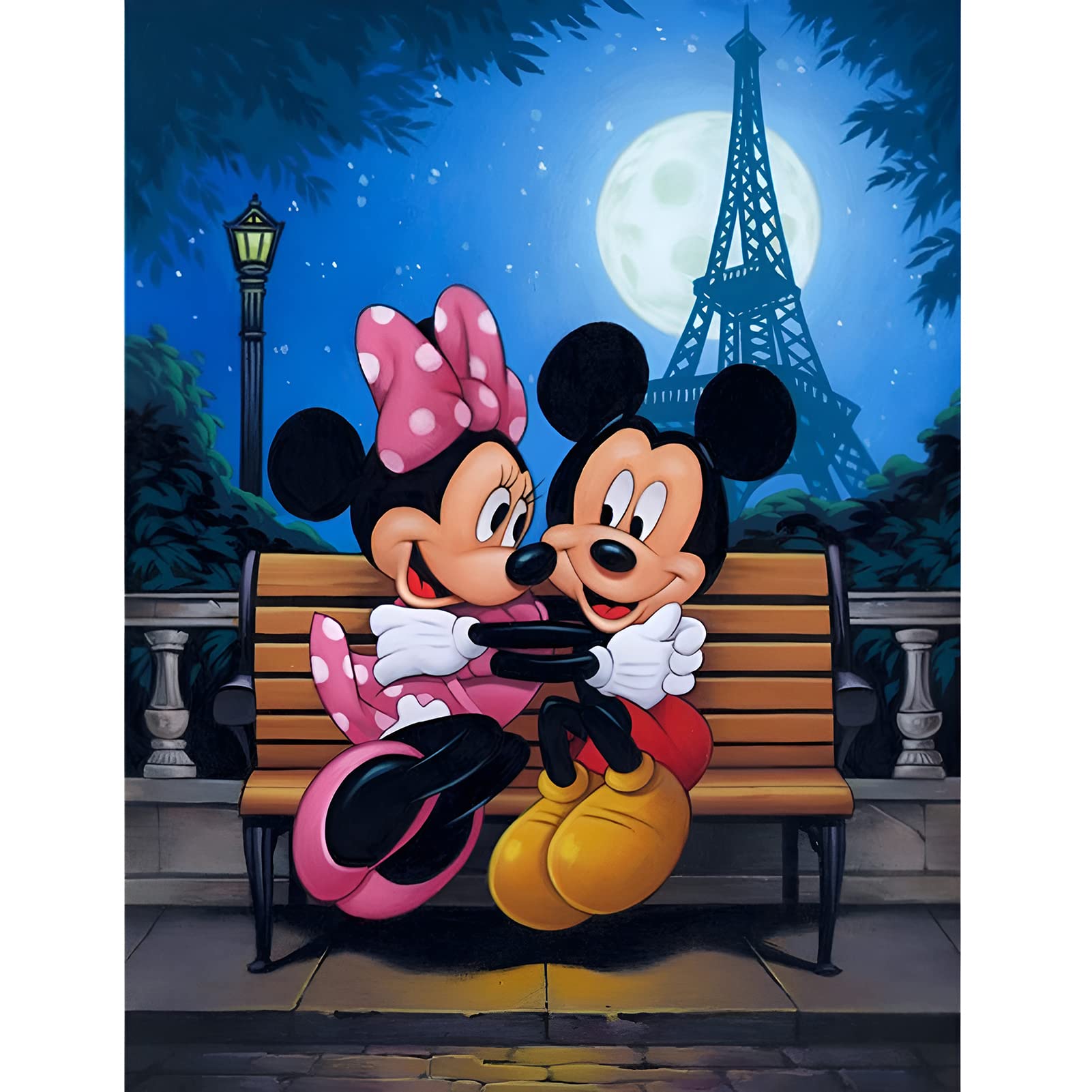 Diamond Painting Kits for Adults & Kids - Cartoon Round Full Drill DIY Art Craft, 12x16 Inch Home Wall Decor Gift (Perfect for Stress Relief & Family Bonding Activities)