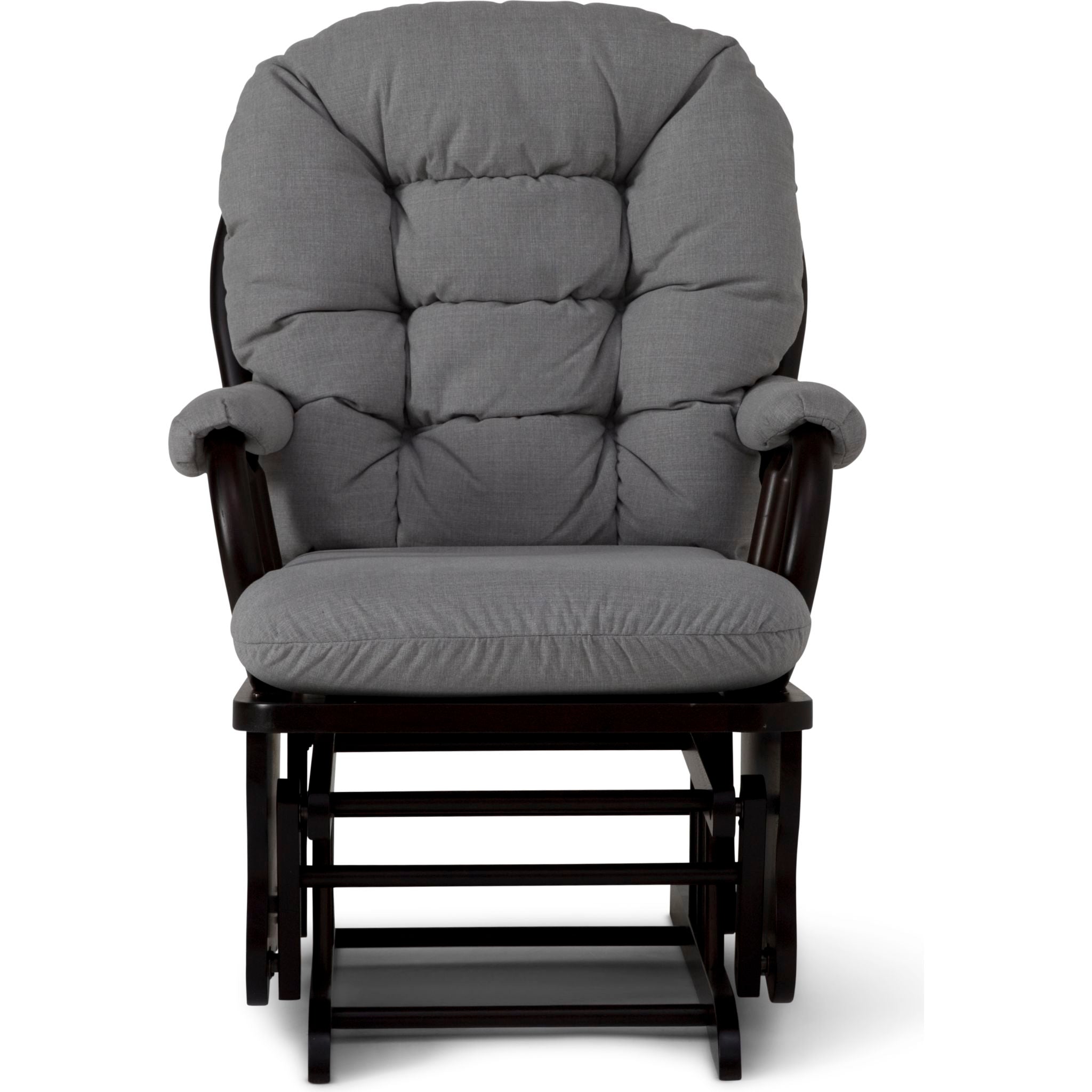 Bedazzle Glider Chair - Soft Grey Rocking Recliner for Nursery, Living Room & Relaxation | Comfortable Modern Rocking Chair with Smooth Gliding Motion