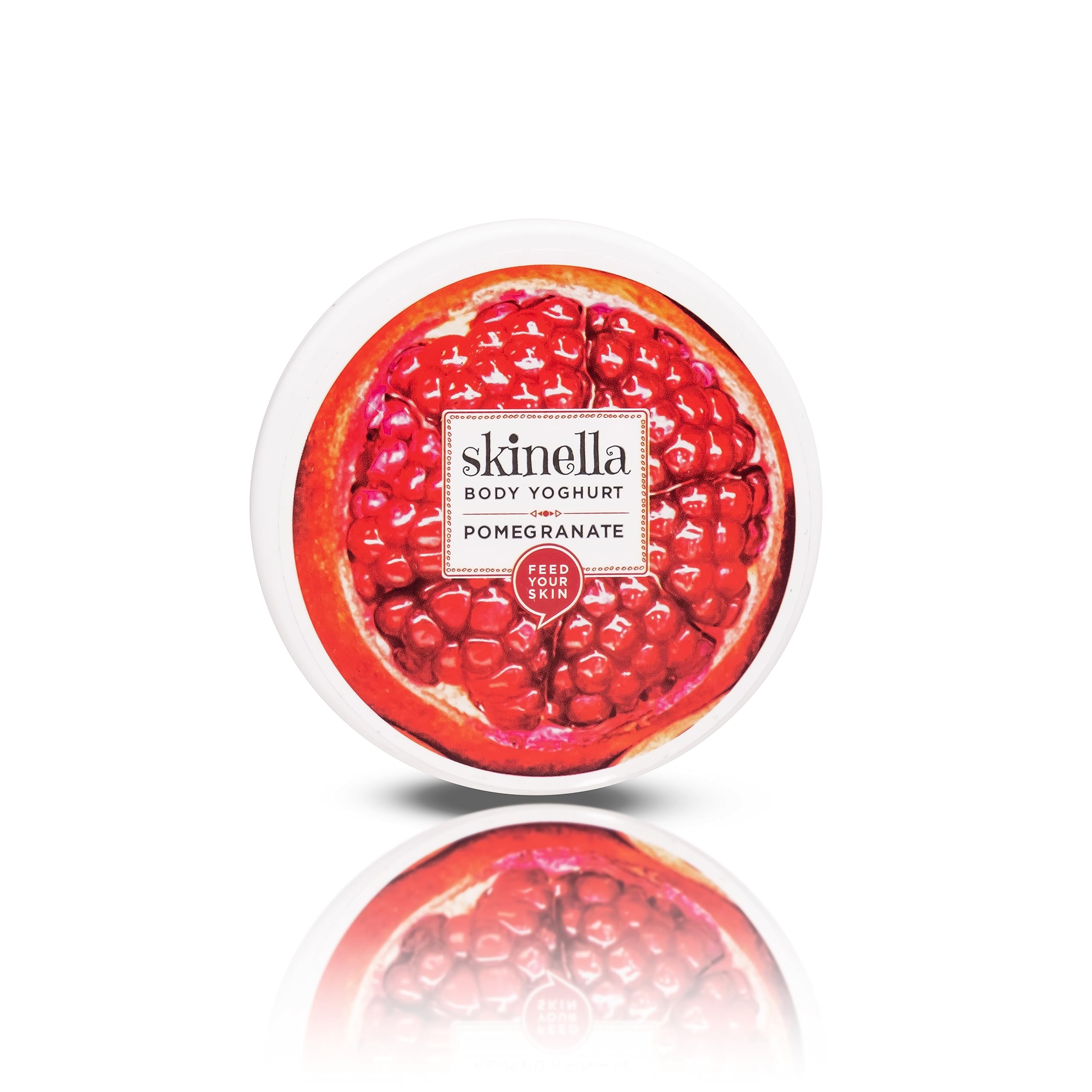 Skinella Pomegranate Body Yogurt - 200g Hydrating Body Lotion with Pomegranate Extract for Smooth, Glowing Skin | Daily Moisturizer for Dry Skin Care Routine | Perfect for Post-Shower & Nighttime Use