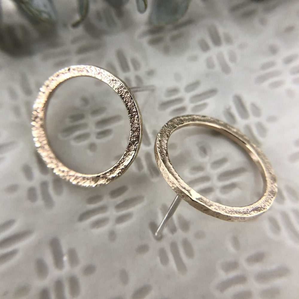 Full Moon Stud Earrings - Hypoallergenic Stainless Steel Earrings for Women - Perfect for Everyday Wear, Parties & Gifts