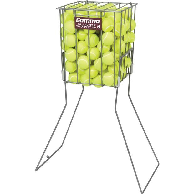 Gamma Ball Hopper Whopper 140 - Tennis Ball Pickup & Storage Container for Practice, Training & Court Maintenance | Perfect for Coaches, Players & Clubs