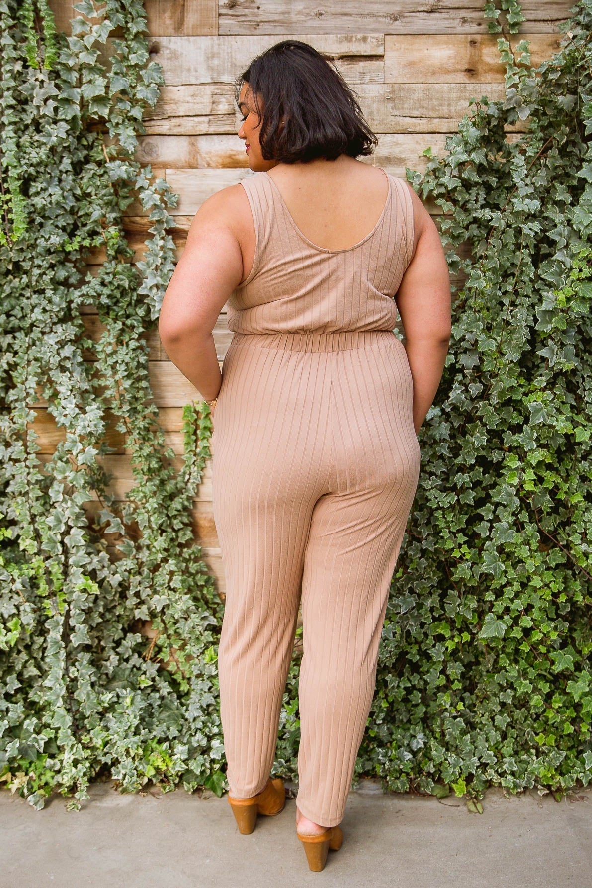 Women's Casual Tan Cruiser Jumpsuit - Comfortable Stretch Fabric Romper for Everyday Wear | Perfect for Outings, Beach Cover-ups & Summer Vacations