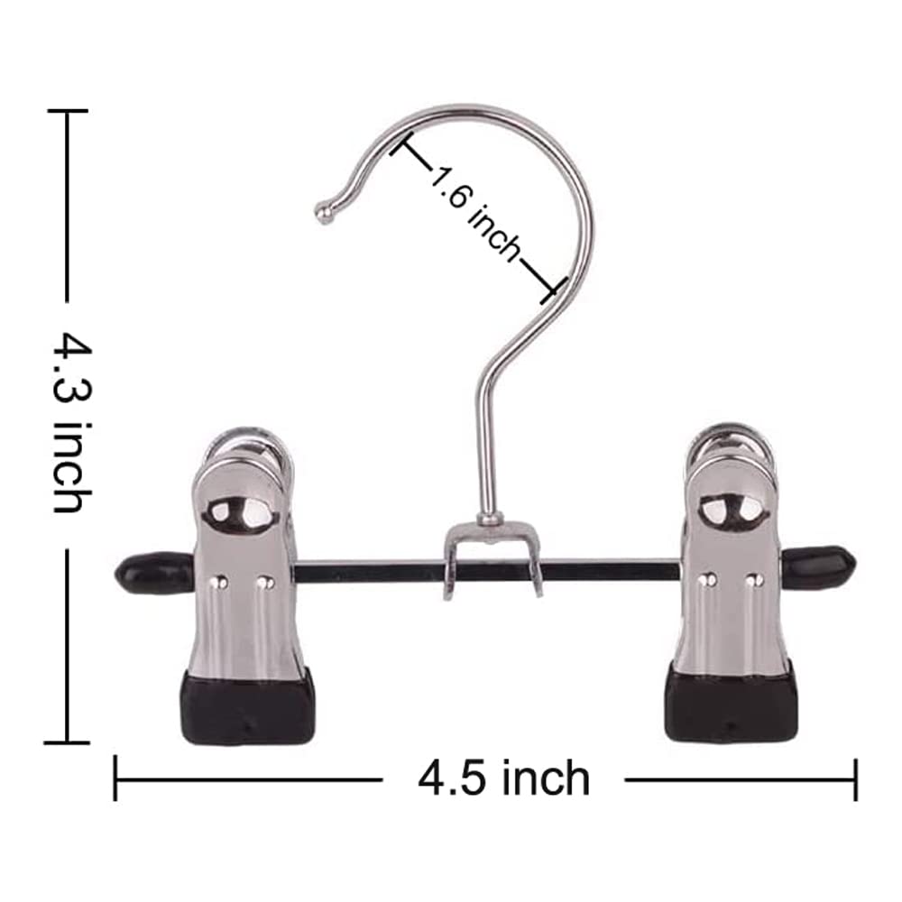 20 Pack Heavy Duty Boot Hangers - Space Saving Closet Organizer for Hats, Pants, Towels, Socks, Handbags & Underwear | Perfect for Closet, Laundry Room & Dorm Organization (Double Hook Design)