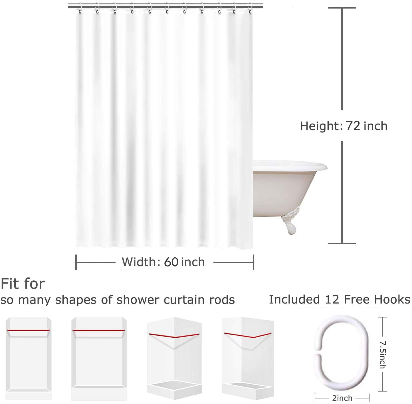 Waterproof Fabric Shower Curtain with Sun Conure Parrot Design - 60x72 Inch Bathroom Decor for Tropical & Nature Lovers | Perfect for Modern Bathrooms, Guest Baths & Spa Retreats