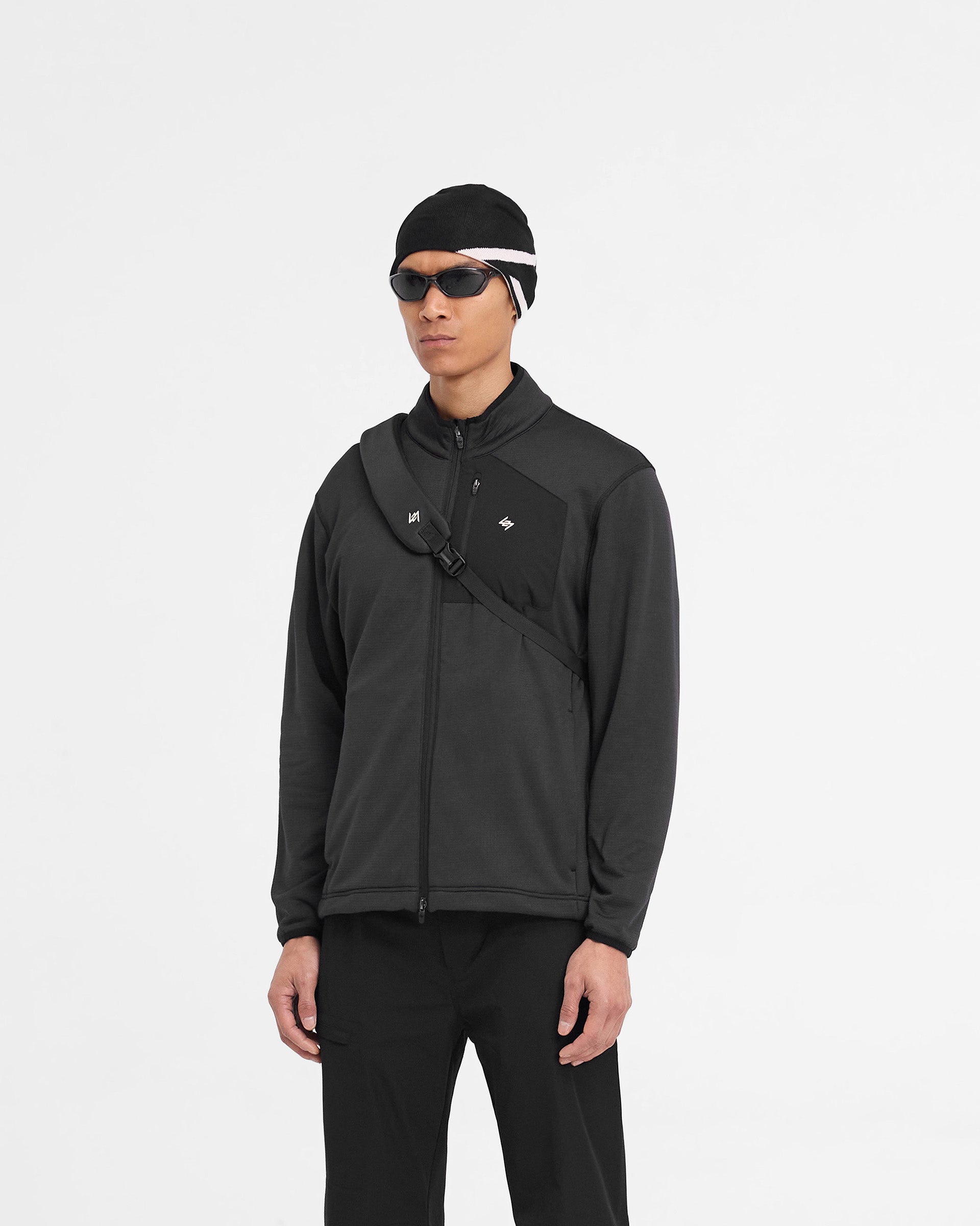247 Full Zip Fleece Jacket for Men & Women - Soft & Warm Winter Outerwear - Black - Perfect for Hiking, Camping & Outdoor Activities