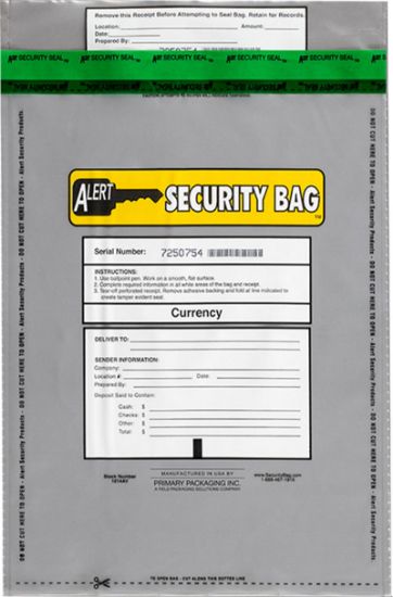 Alert 1014AV 250 Pack Clear Bank Deposit Bags 10 x 14 Inches - Secure Cash Handling for Banks, Retail Stores & Small Businesses