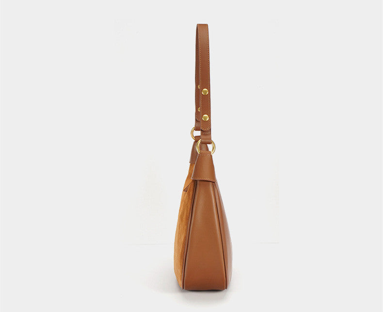 Stylish Semi-Circle Soft Leather Tote Bag for Women - Lightweight & Durable Handbag for Work, Travel & Everyday Use