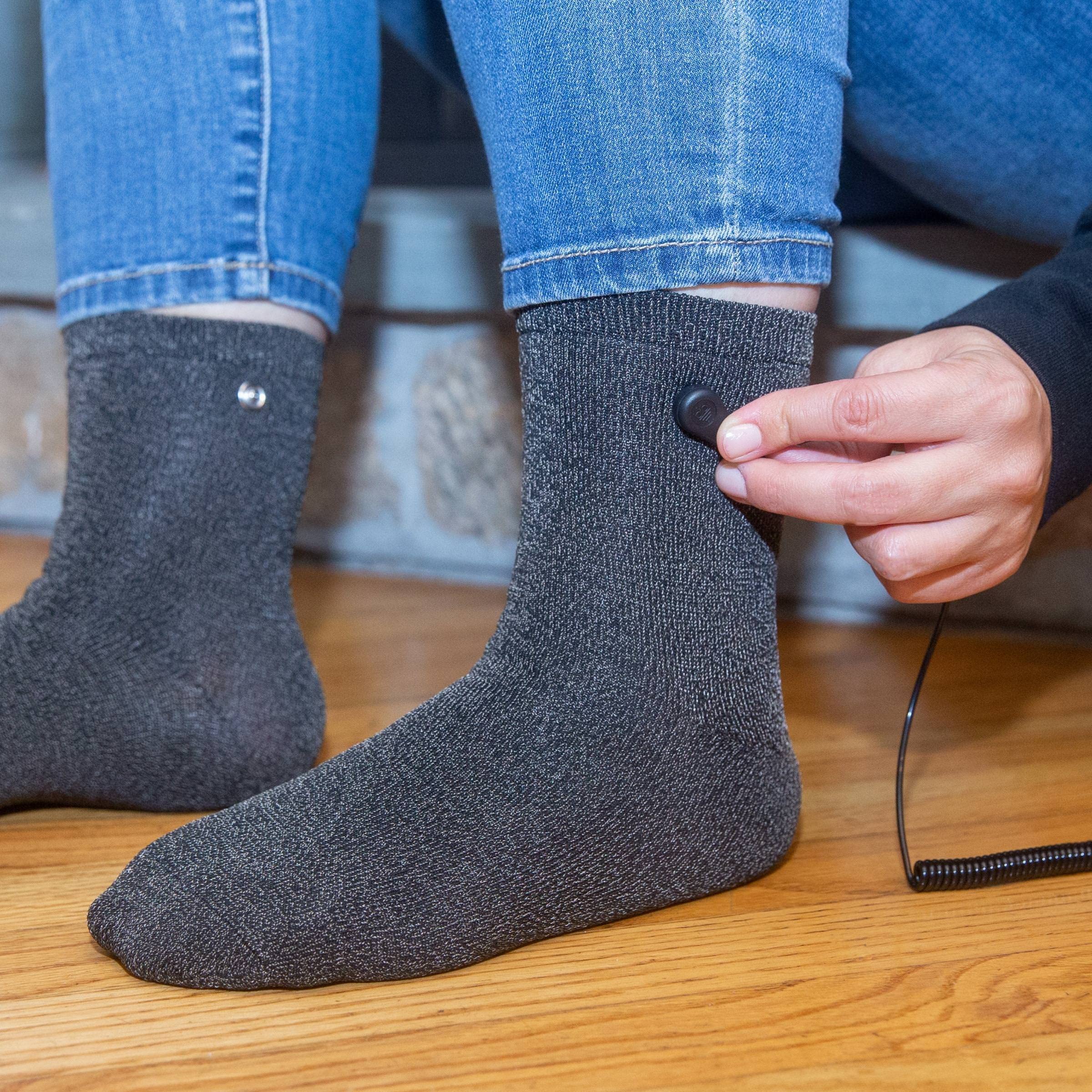 OKOHEY Grounding Socks with 30% Pure Silver Fiber - Conductive Earthing Quarter Socks for Men & Women - Improve Sleep & Reduce Stress - Perfect for Yoga, Meditation & Home Relaxation