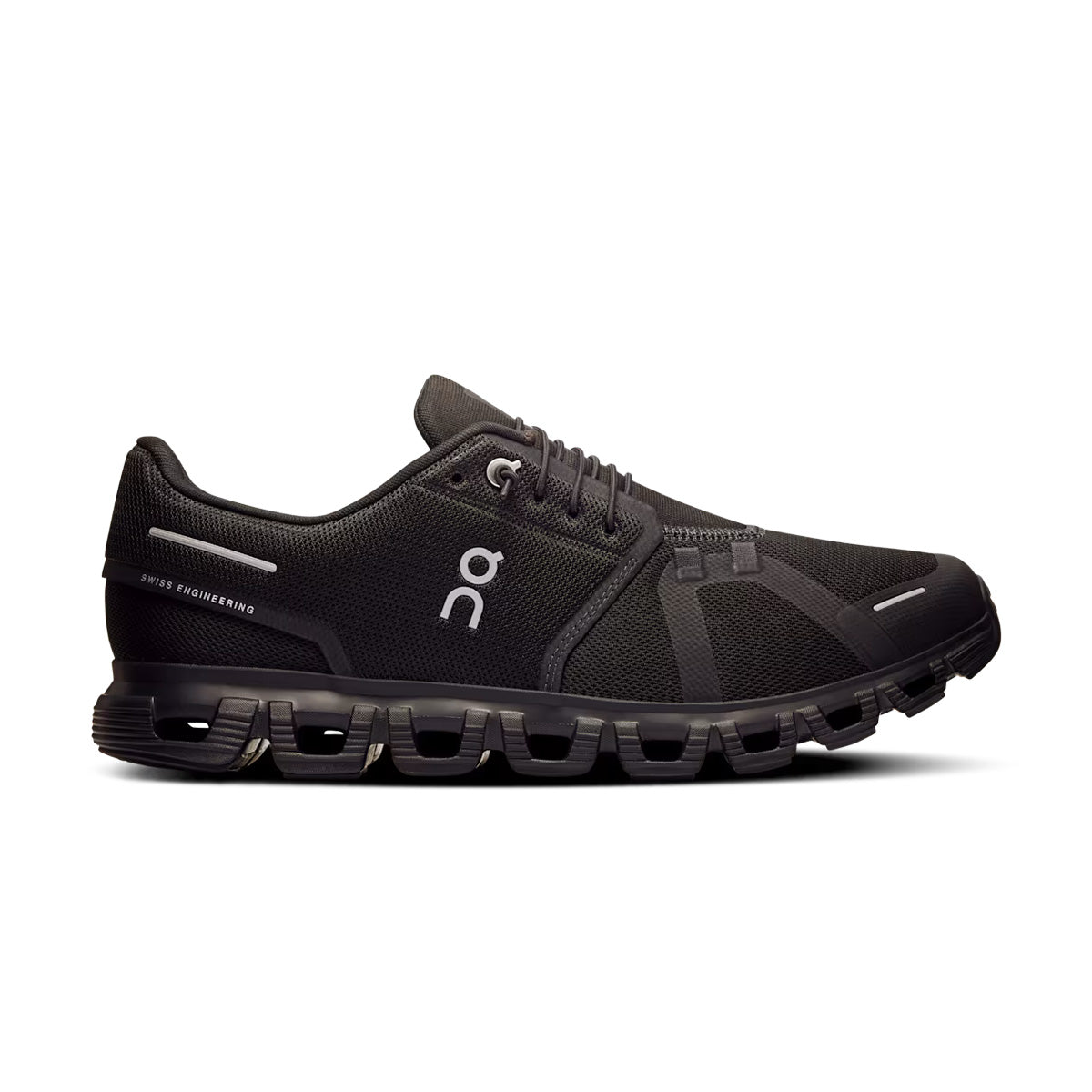 On Cloud 6 Running Shoes for Men & Women - Black with 3M Reflective Details (Model: MF10071043) | Lightweight & Cushioned for Road Running, Jogging, and Gym Workouts