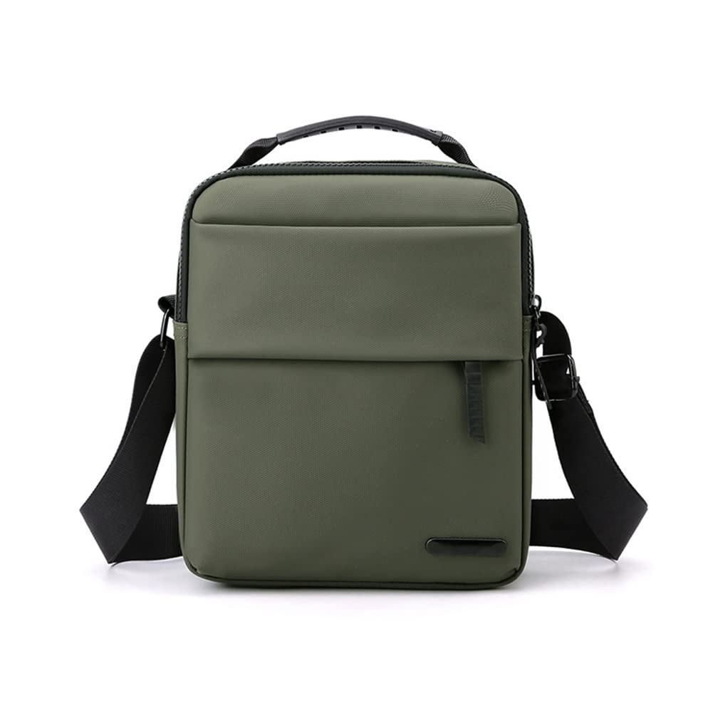 Waterproof Nylon Shoulder Bag for Men - Lightweight Travel & Commuter Backpack in Black & Grey - Perfect for Hiking, Gym & Daily Use