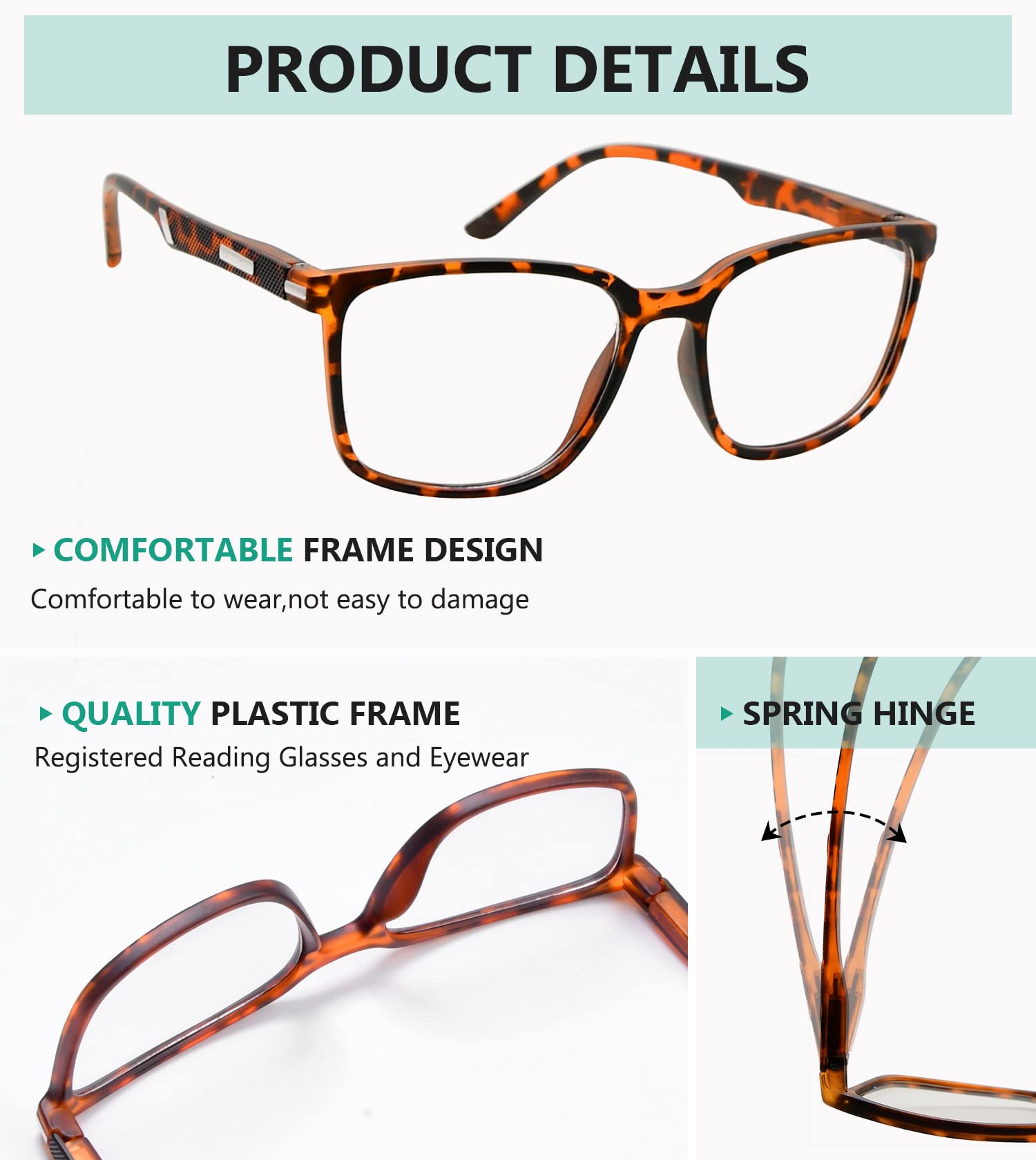 Eyekepper Transition Photochromic Reading Glasses for Women & Men +1.00 Strength - Lightweight Blue Light Blocking Readers for Indoor/Outdoor Use - Perfect for Reading, Driving & Computer Work