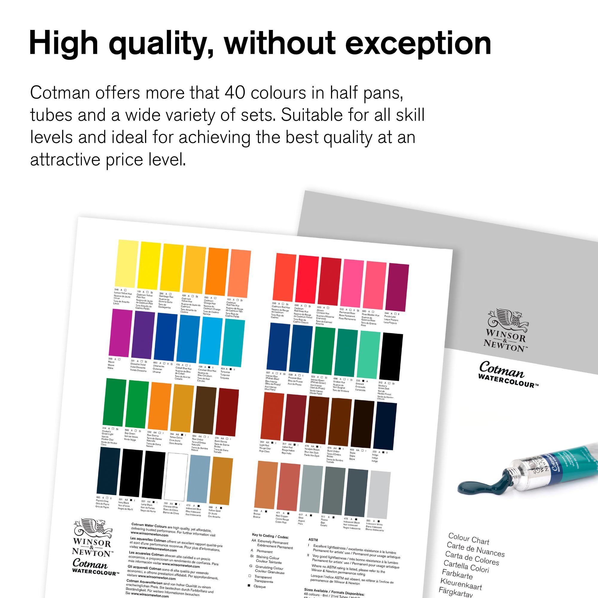 Winsor & Newton Cotman Watercolor Paint Tube - 21ml (0.71 oz) Raw Sienna | Professional Artist Grade Watercolor for Painting, Sketching & DIY Art Projects