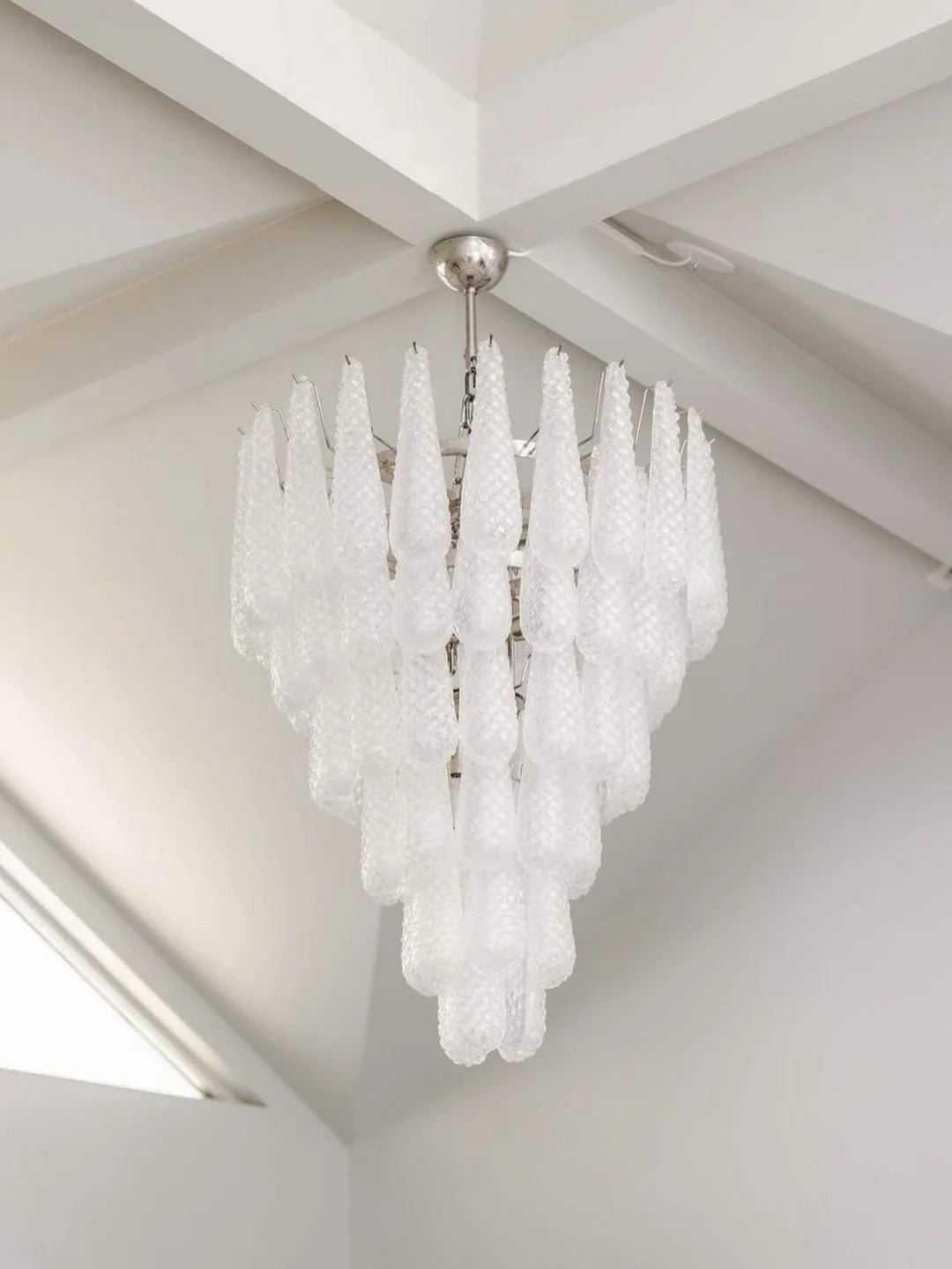 Exquisite Murano Glass Pinecone Chandelier - Handcrafted Italian Crystal Ceiling Light Fixture for Dining Room, Living Room & Bedroom Decor