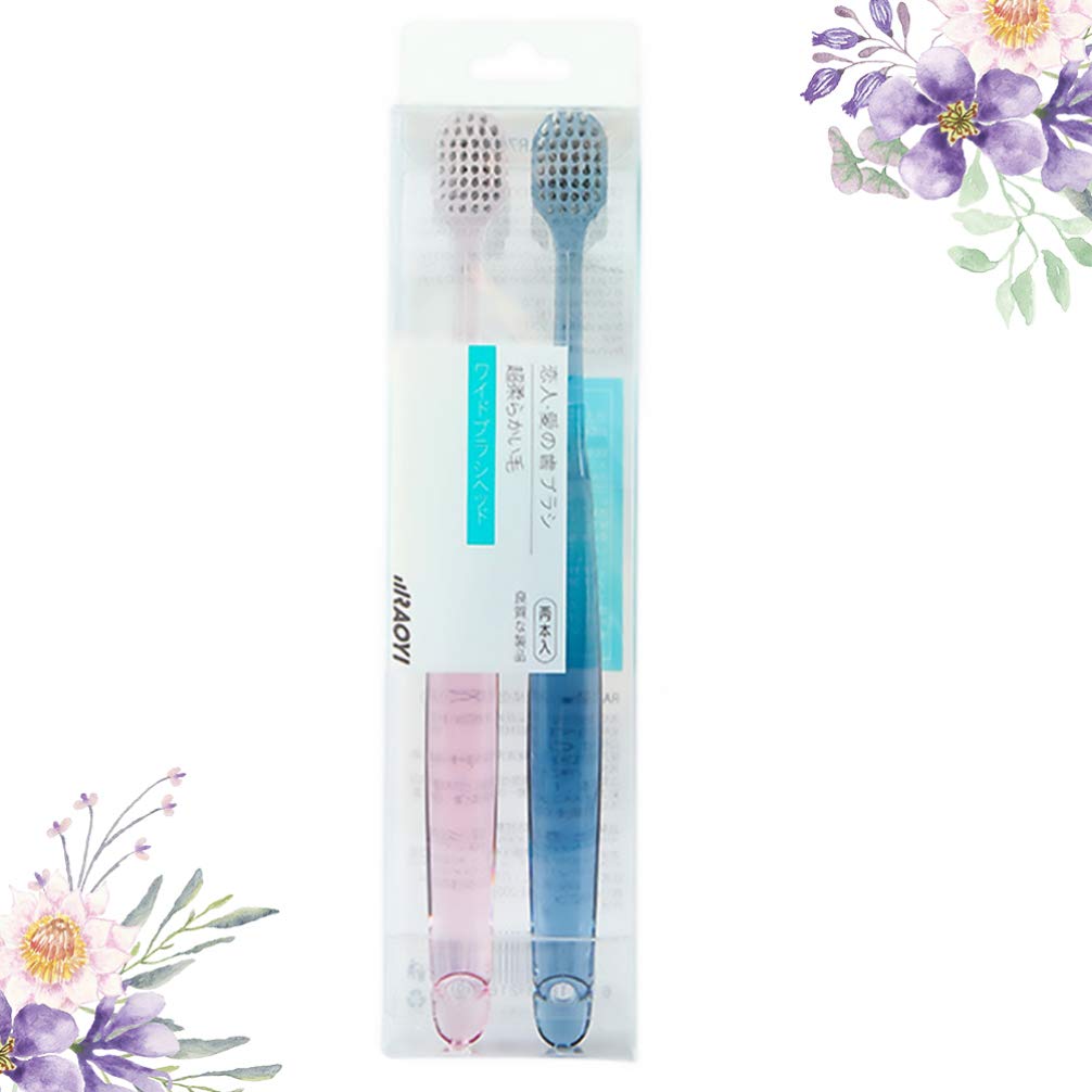 Hemoton Soft Bristle Toothbrush 2-Pack - Gentle Cleaning for Teeth & Paintbrushes