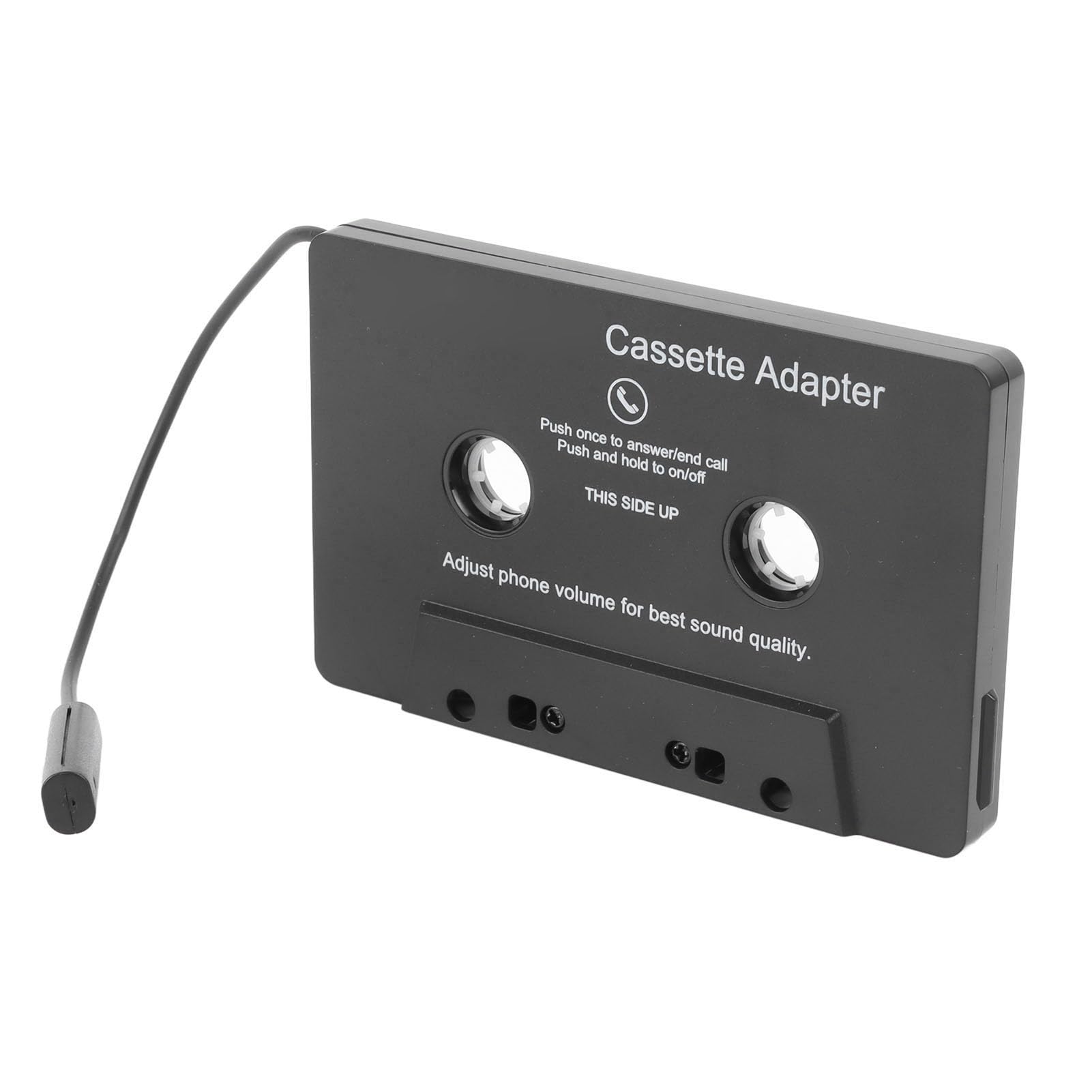 Bluetooth Cassette Adapter for Car - Wireless Audio Receiver with Bluetooth 5.0, Black Tape Player Aux Adapter, Enhanced Sound Quality for Classic Car Stereo Systems, Perfect for Commuting and Road Trips