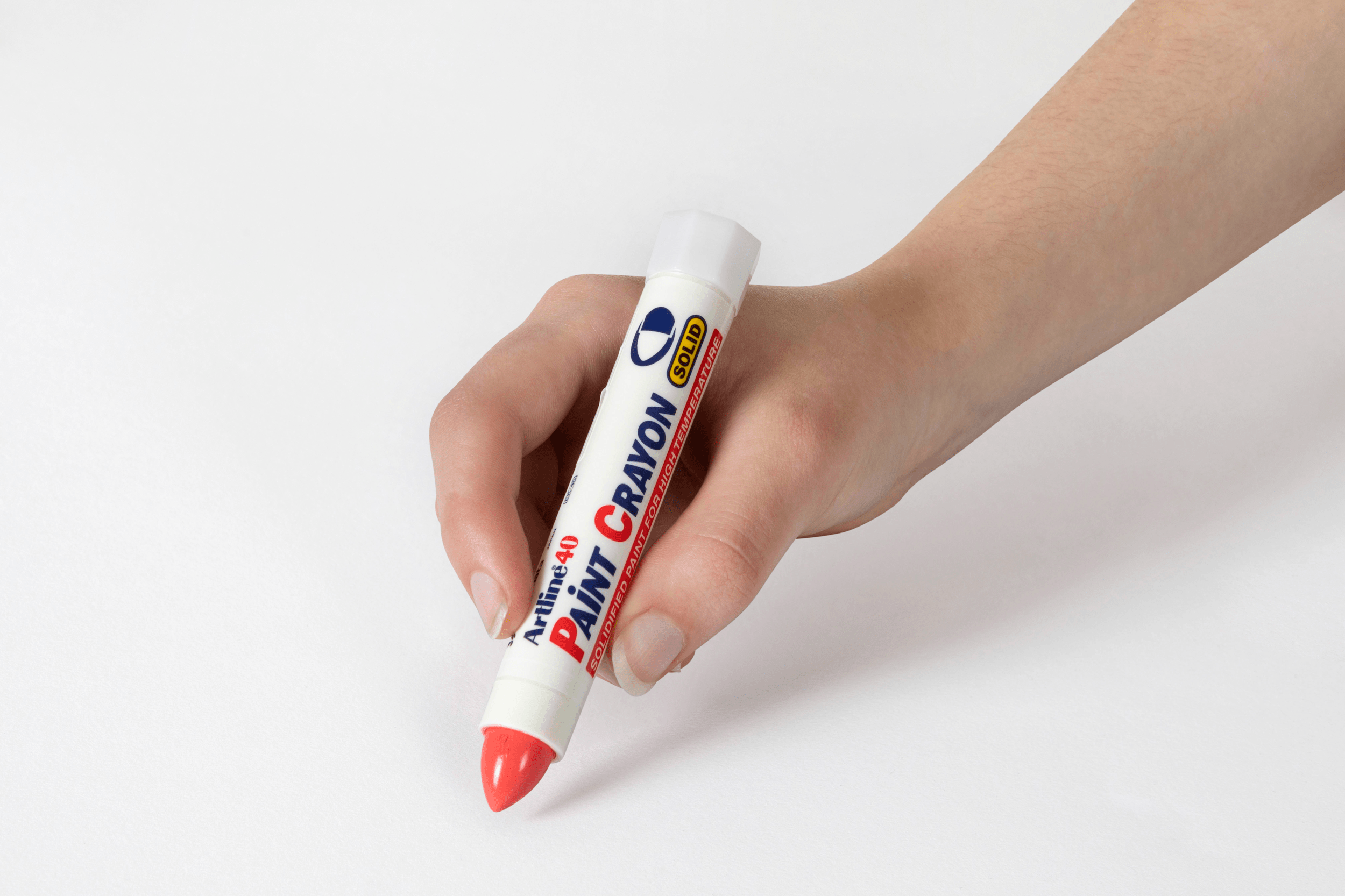 Artline 40 Permanent Paint Marker - Red (12-Pack) | Vibrant Waterproof Ink for DIY, Crafts, Signage & Industrial Labeling