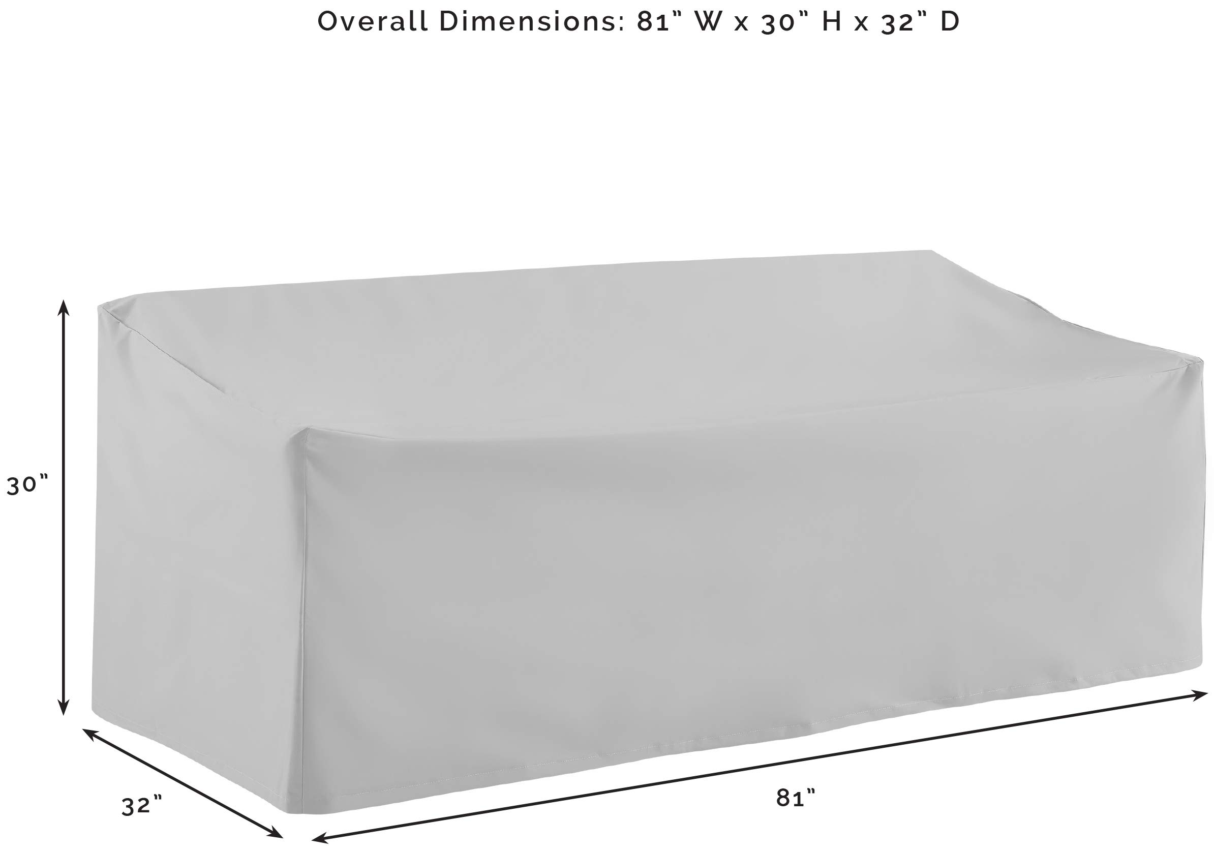 Crosley Waterproof 3-Piece Patio Furniture Cover Set for Outdoor Sectional Sofa - All-Weather Protection for Garden, Deck & Backyard Furniture (Tan)