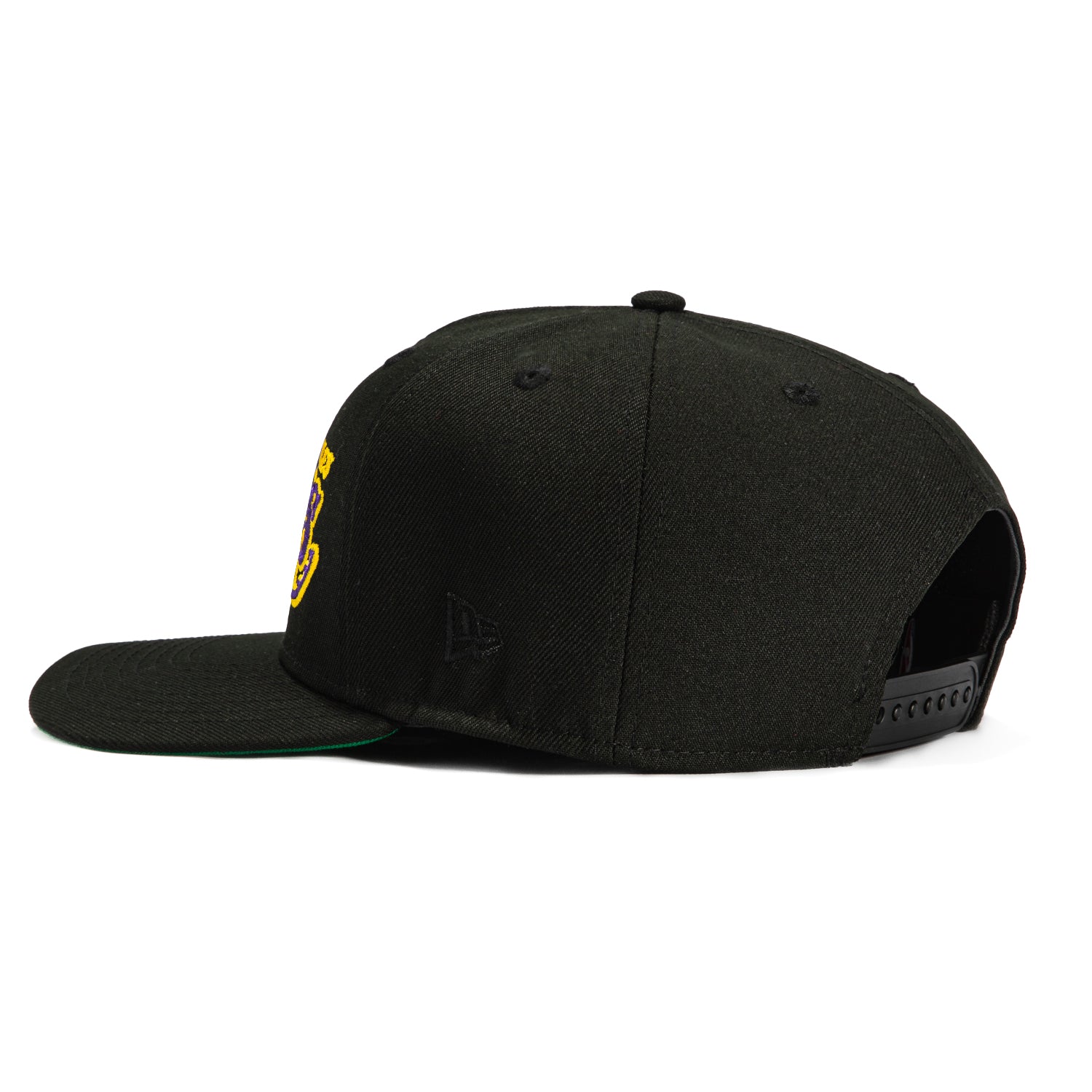 New Era 9Seventy Los Angeles Lakers Alternate Stretch Snapback Hat - Black, Purple & Gold | NBA Basketball Fan Gear for Men & Women | Game Day, Streetwear & Casual Outfits