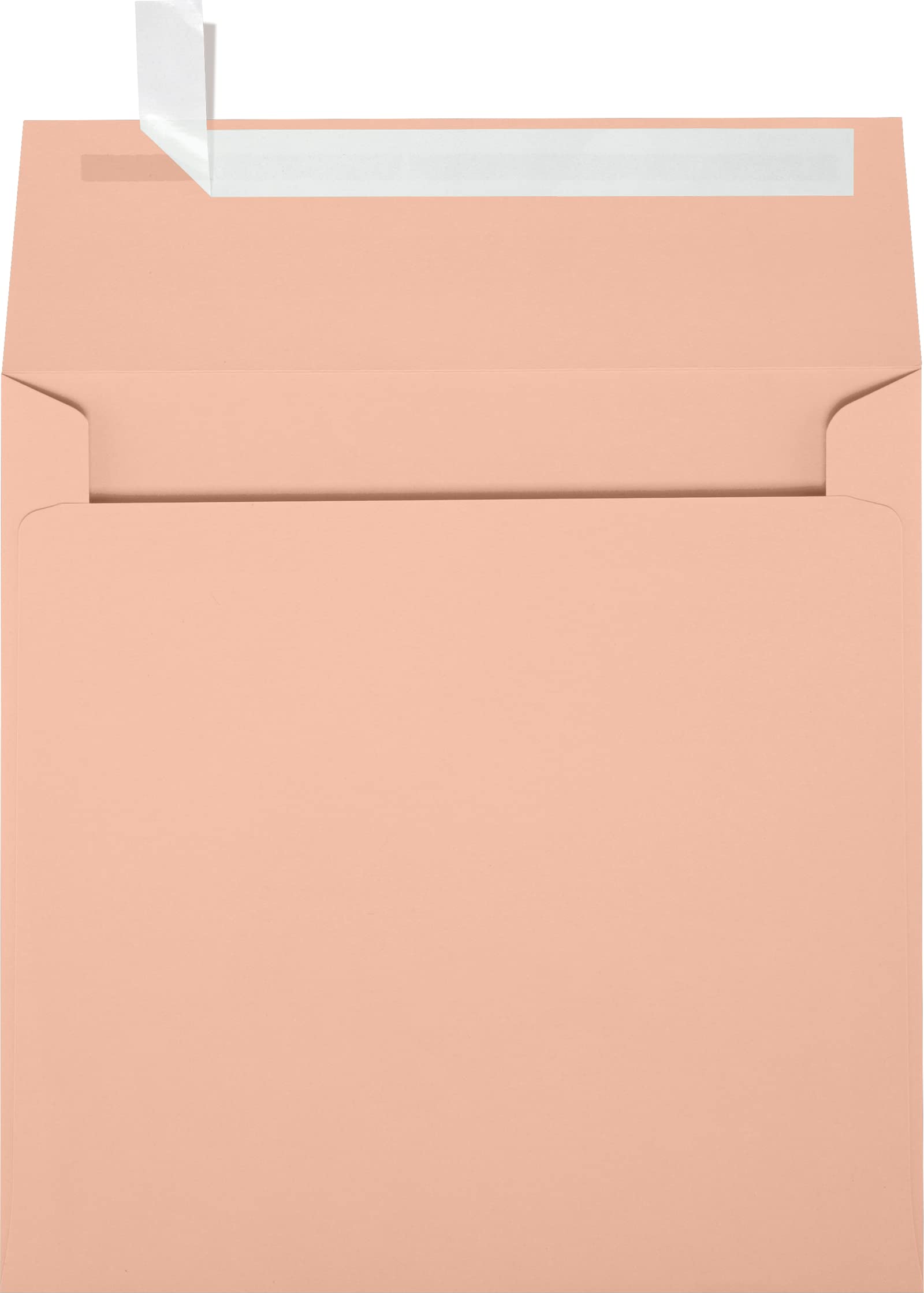 LUXPaper Square Invitation Envelopes 6x6 Inches - Self Seal Peel & Press Envelopes, 80lb Premium Text Weight, Blush Pink Wedding Stationery (500 Count) - Perfect for Wedding Invitations, Greeting Cards, and Party Favors