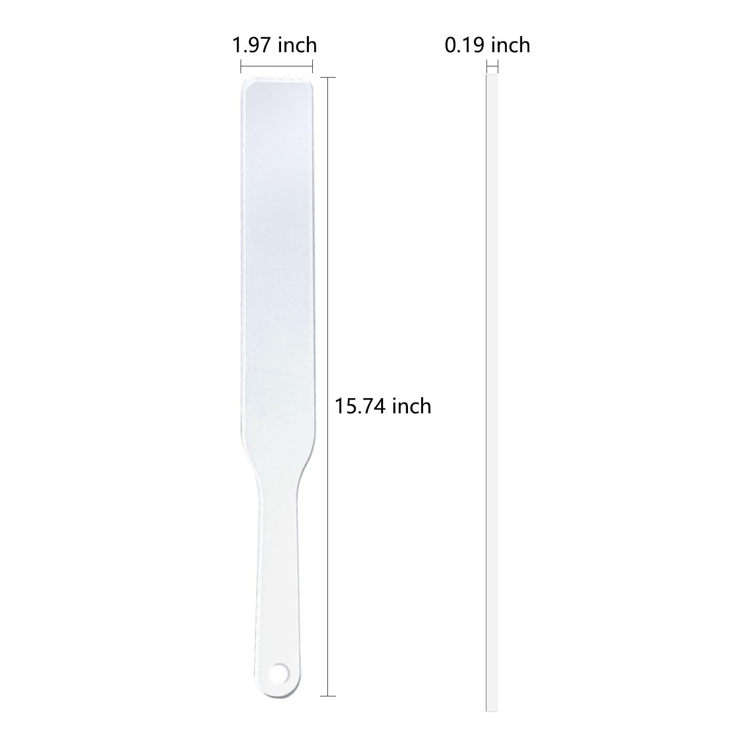 **Clear Acrylic Spanking Paddle - 15.74 Inch Durable BDSM Toy for Couples, Women & Gay Adults - Smooth & Sturdy SM Tool for Sensual Play & Spanking Scenes**