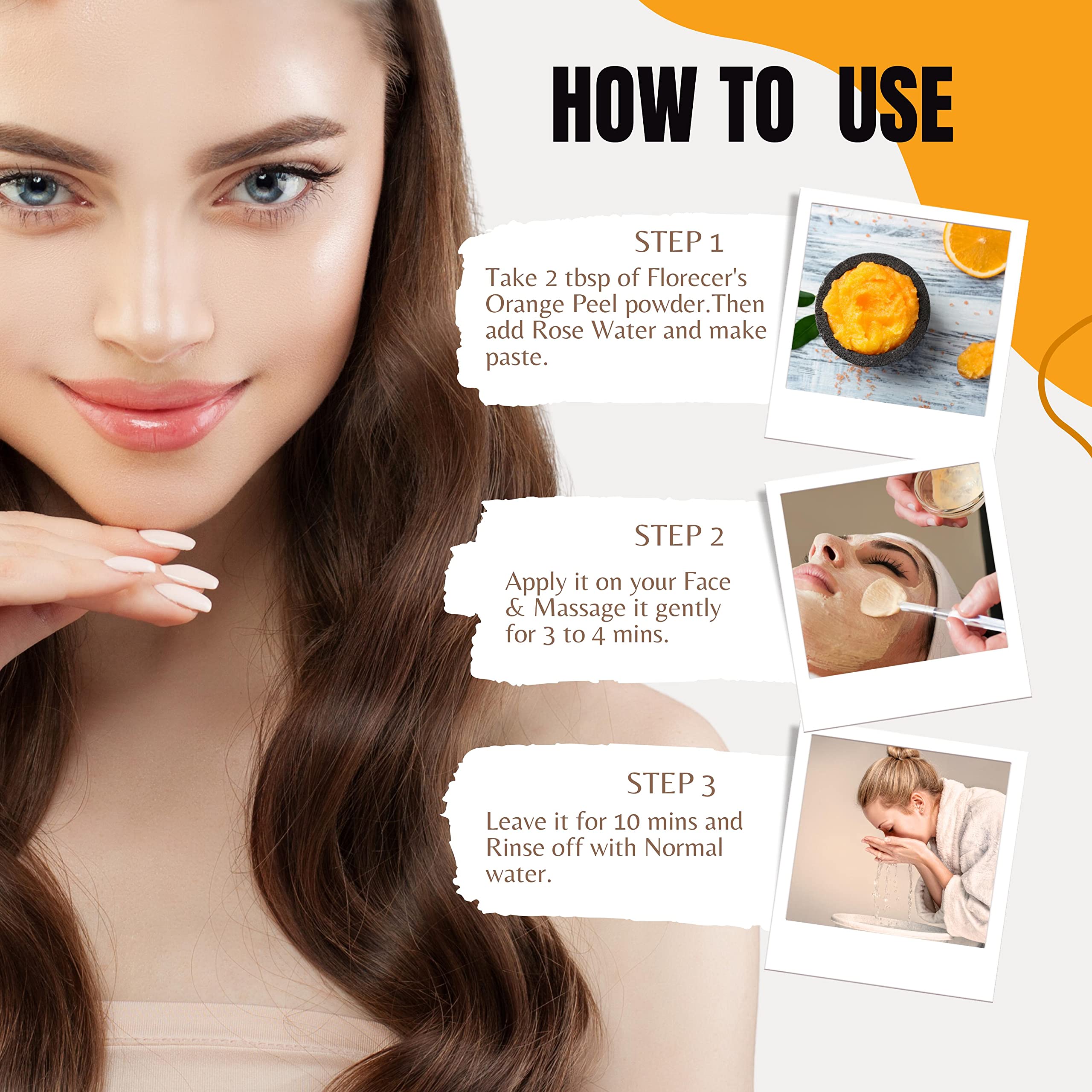 Organic Orange Peel Powder & Sandalwood Powder for Glowing Skin - 100g Bio Face Pack | Natural Exfoliator for Acne, Dark Spots & Brightening | DIY Skincare, Spa & Beauty Treatments
